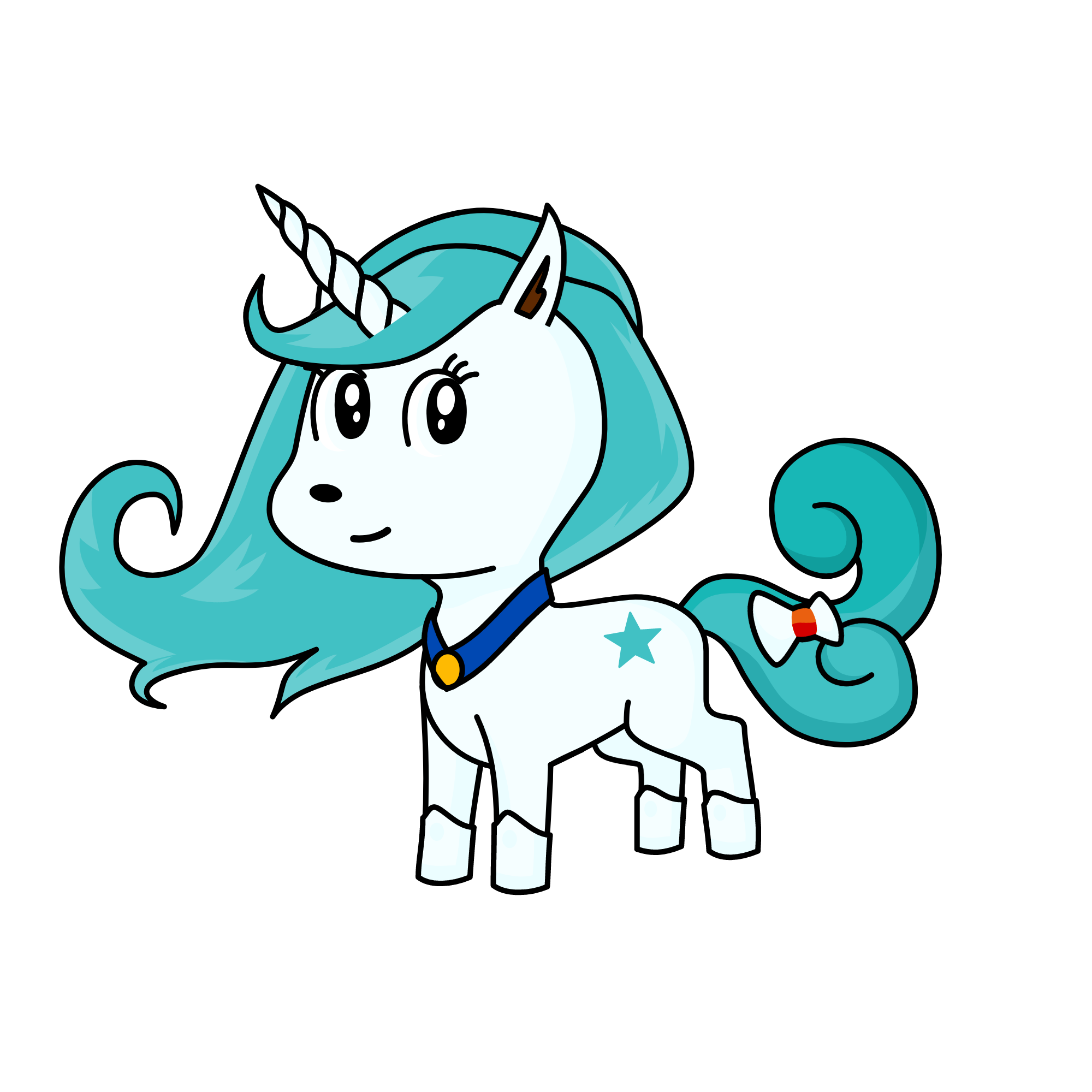 snowy, the unicorn