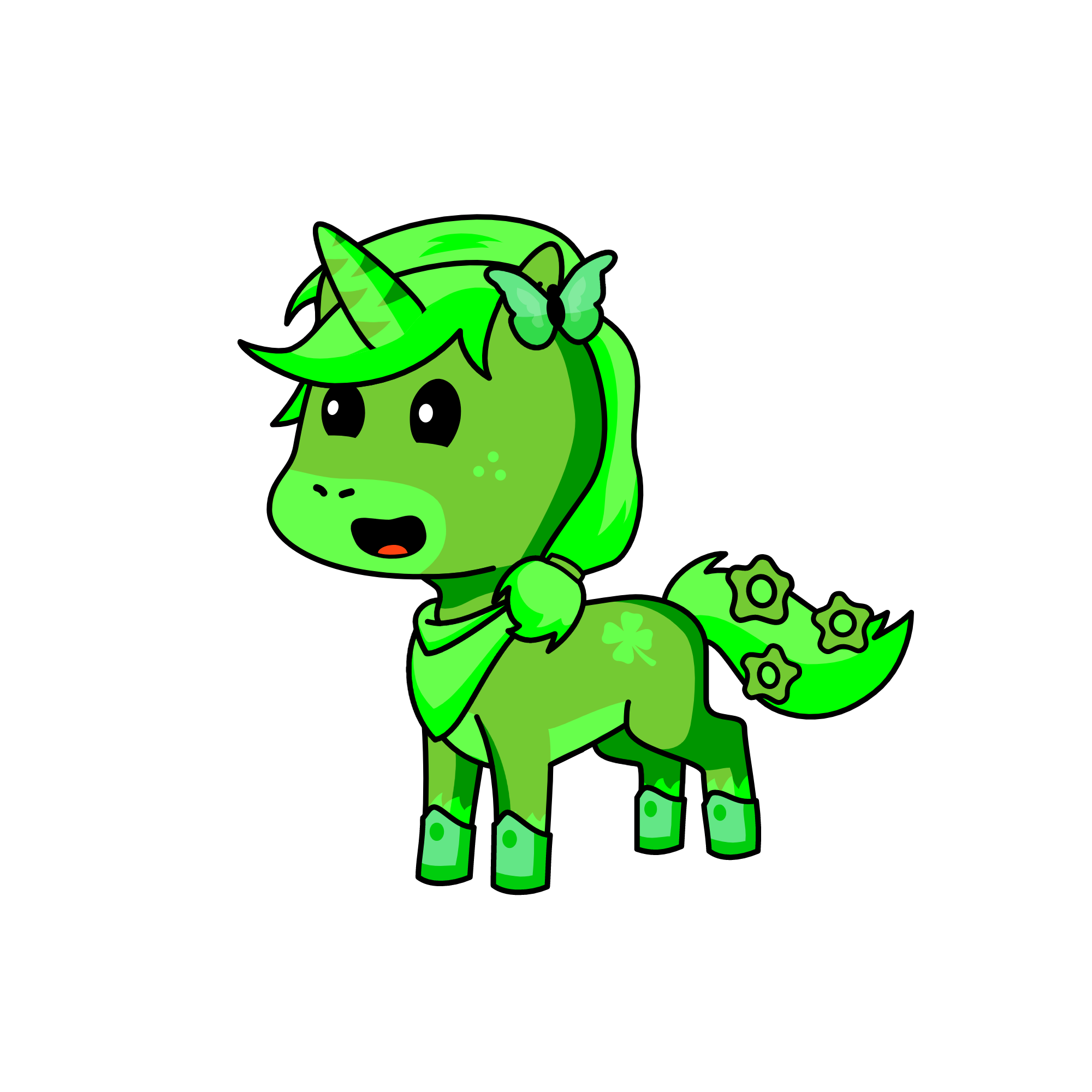 Lucky pony (Lucy), the unicorn