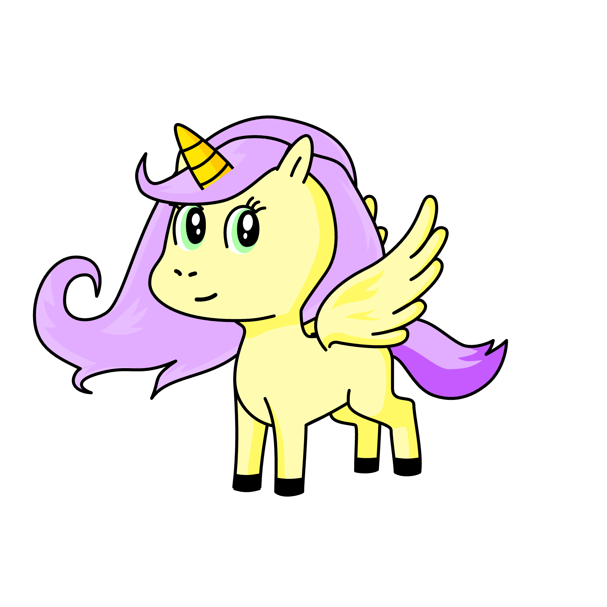 Fluttershy, the unicorn