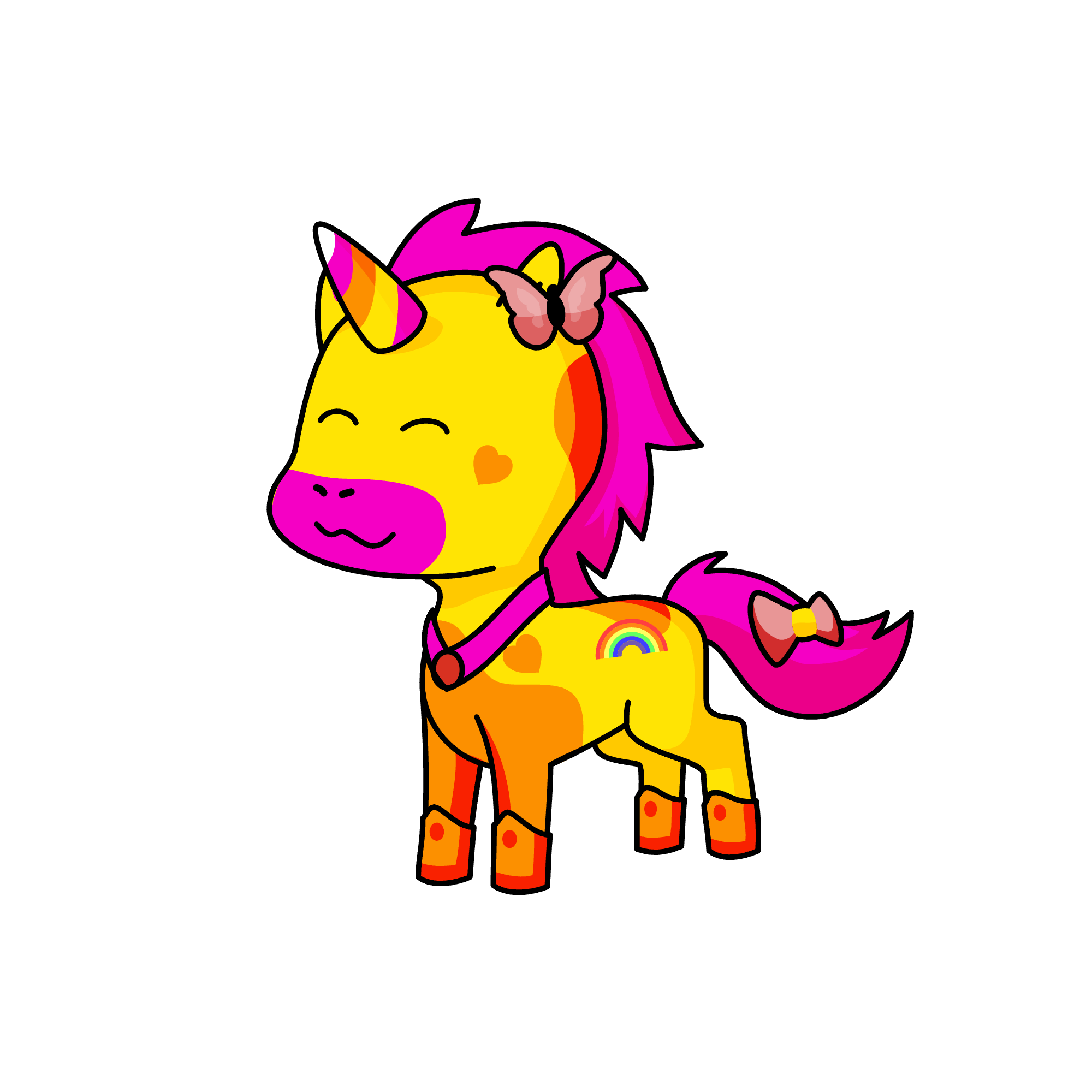 Sunrise, the unicorn