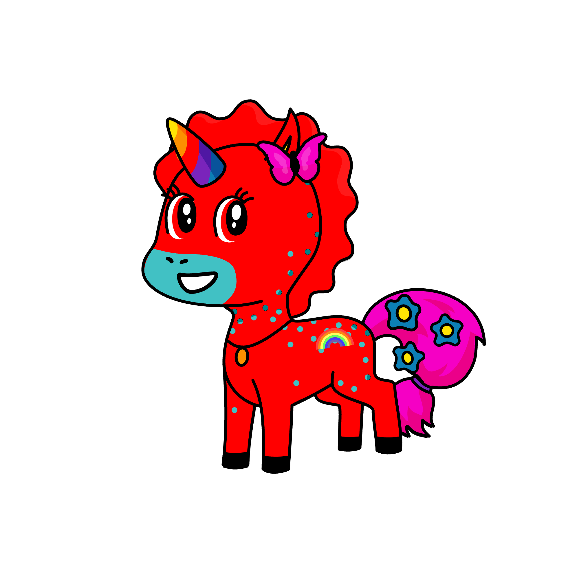 Sparkles, the unicorn