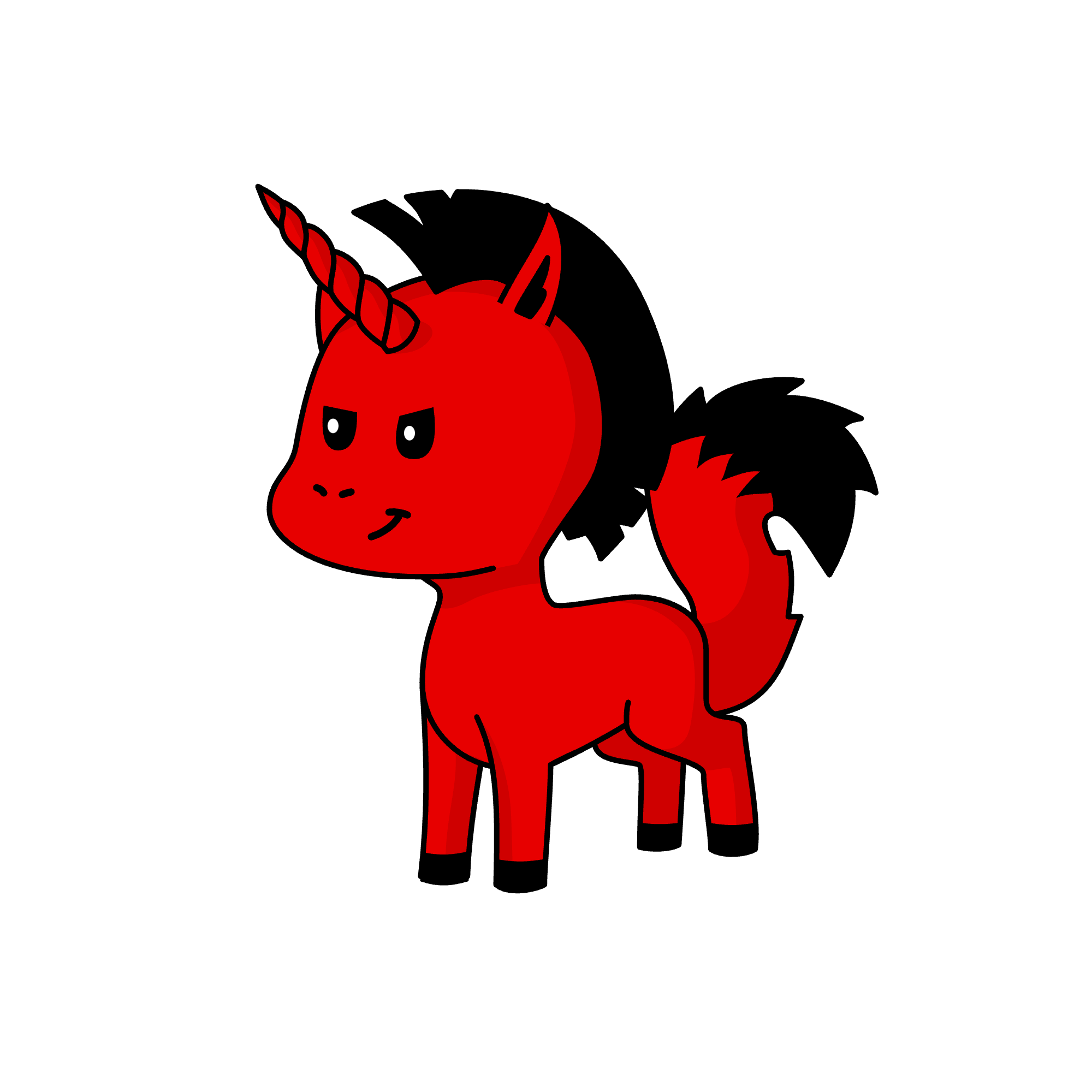 Aaron (as a werewolf unicorn version), the unicorn