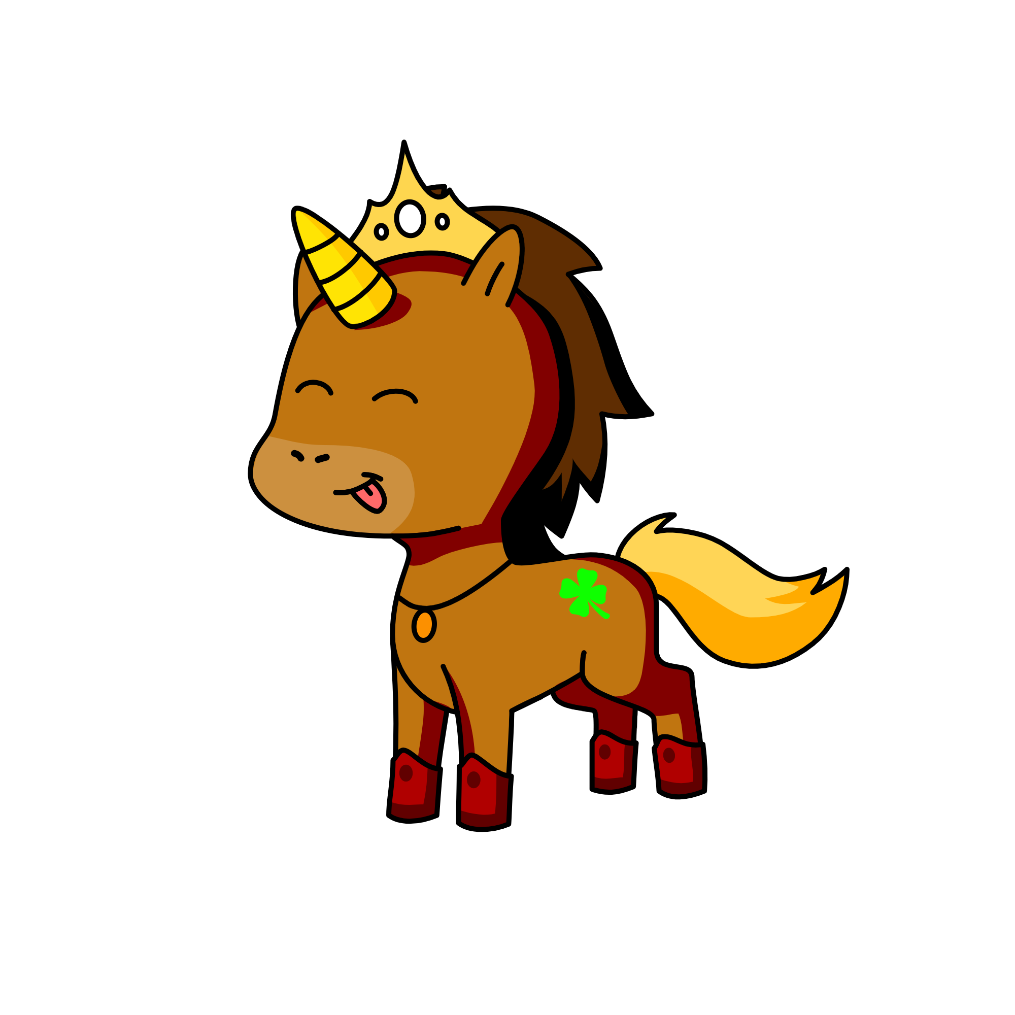 Cute, the unicorn