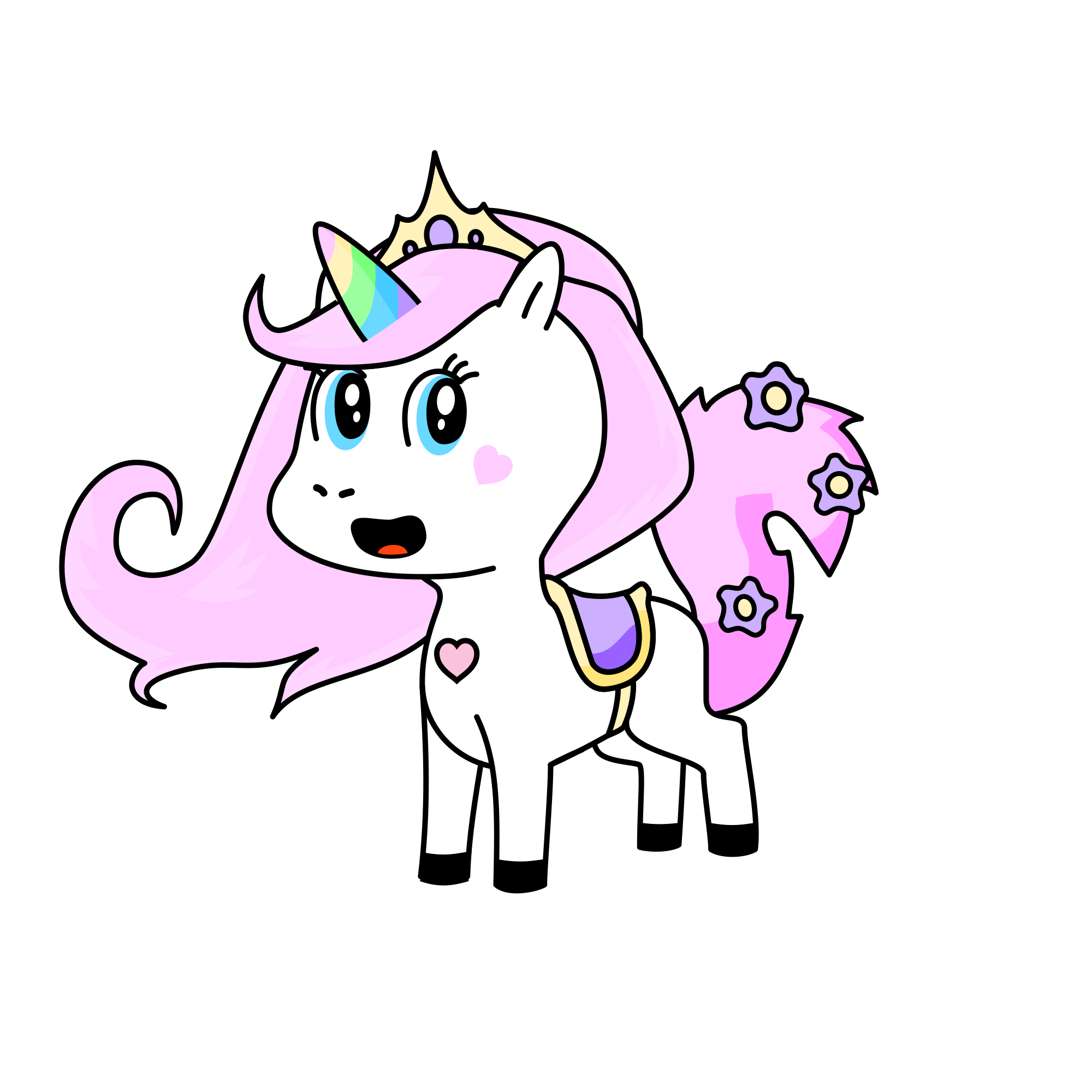 Kawaii Pastely, the unicorn