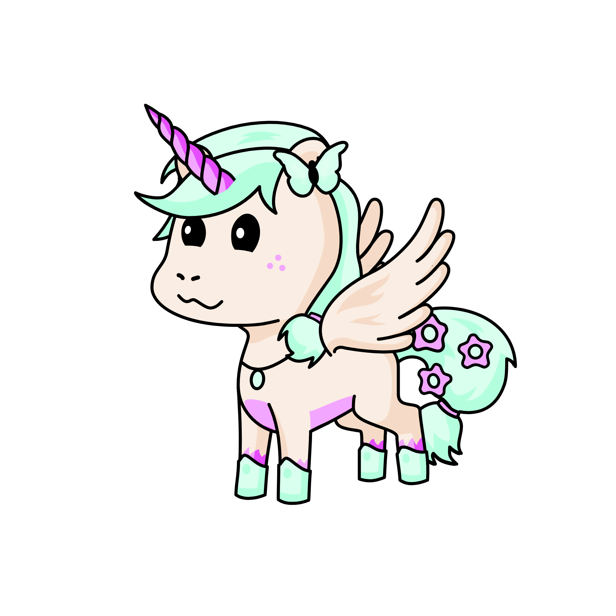 Mint, the unicorn
