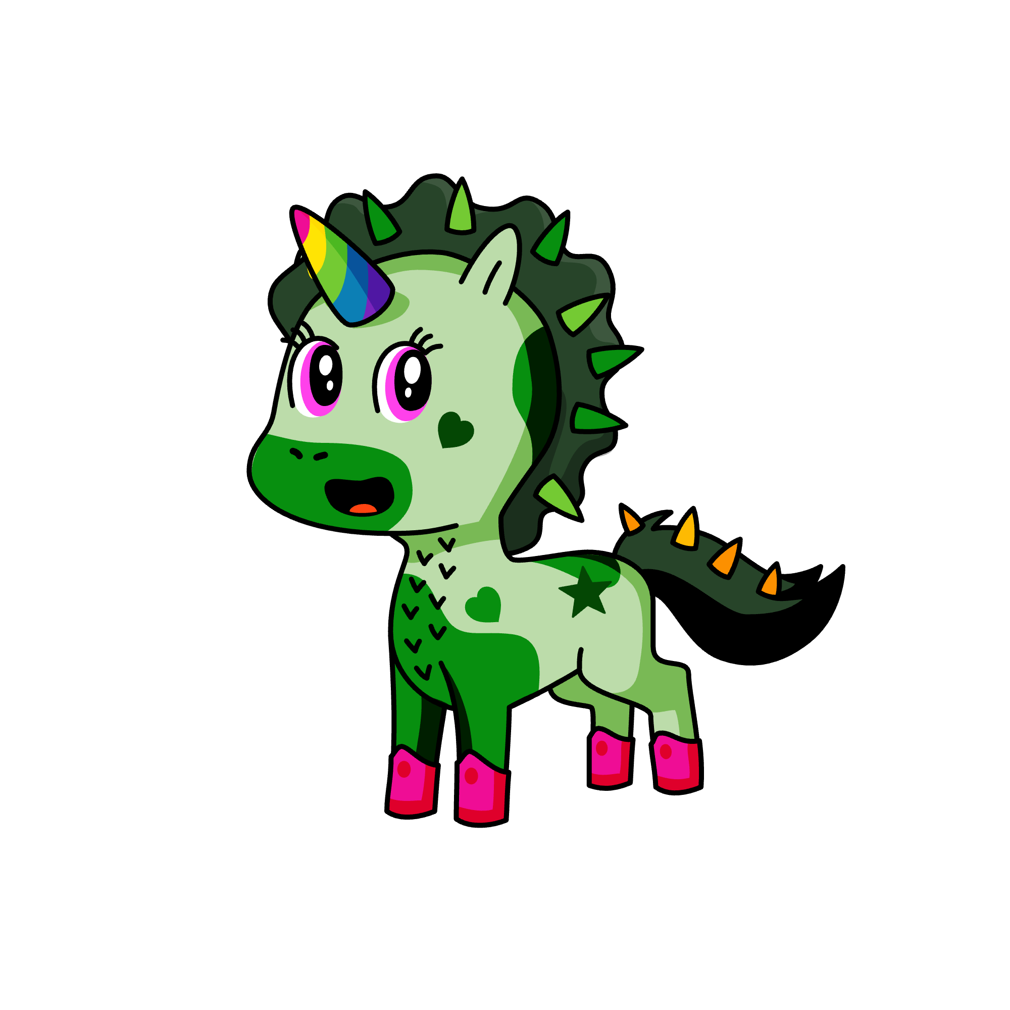 Rainbow, the unicorn