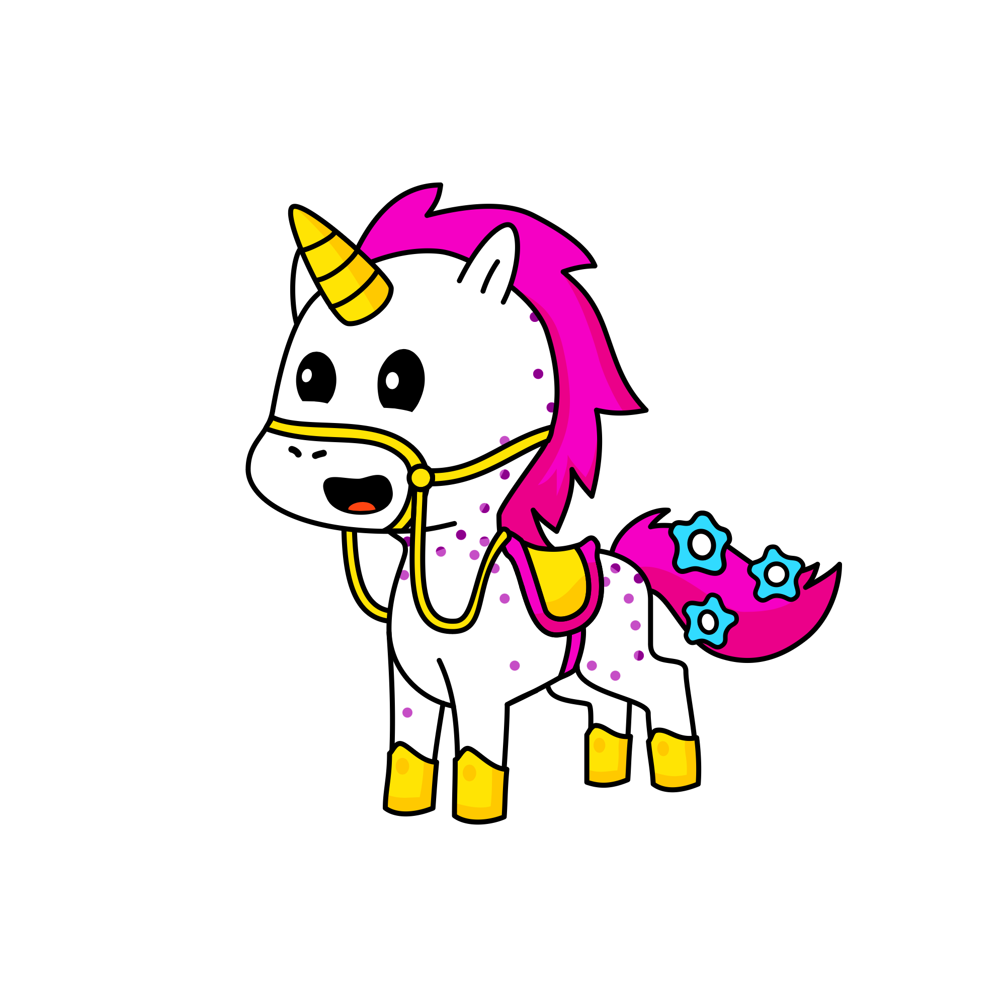 Candy floss, the unicorn