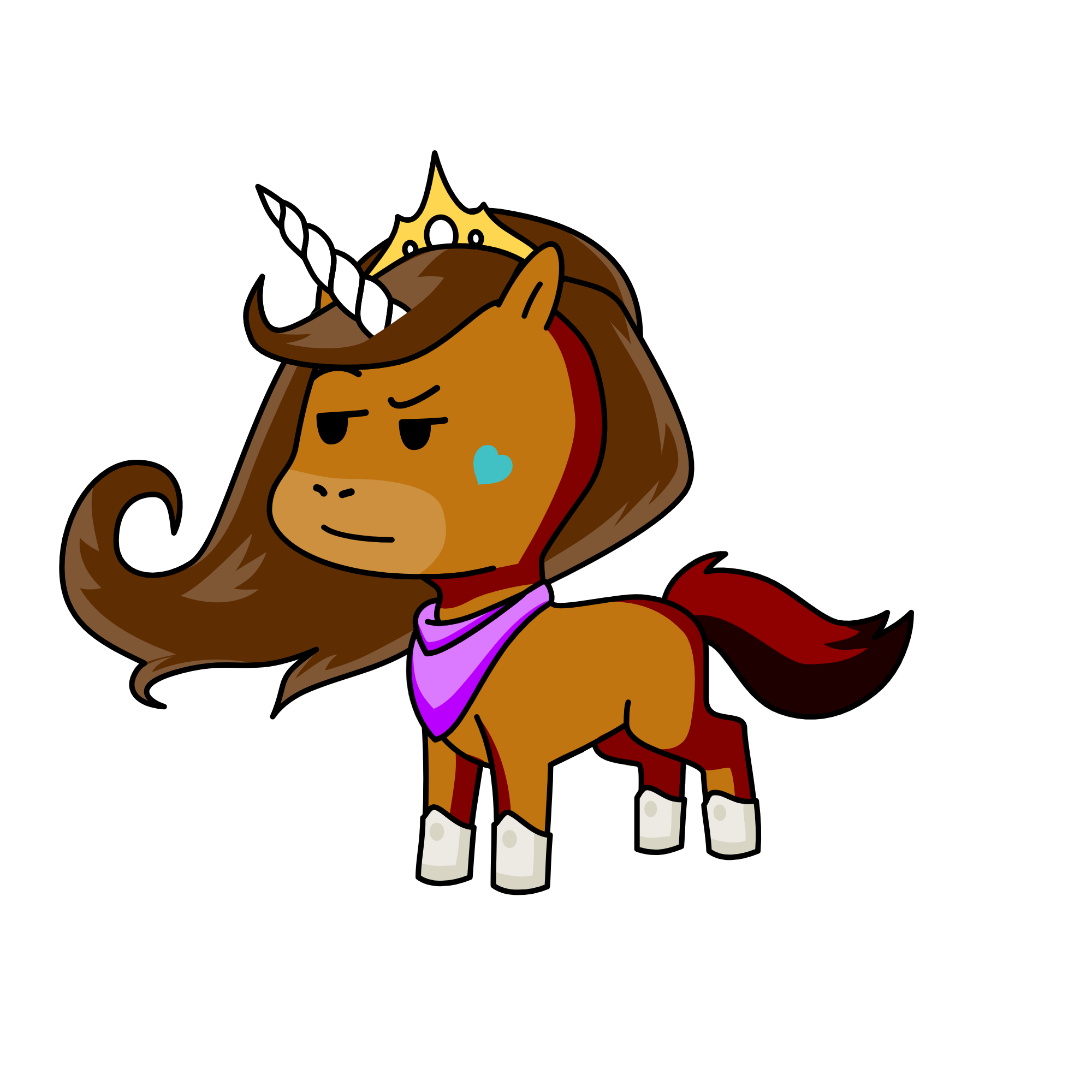 cute, the unicorn