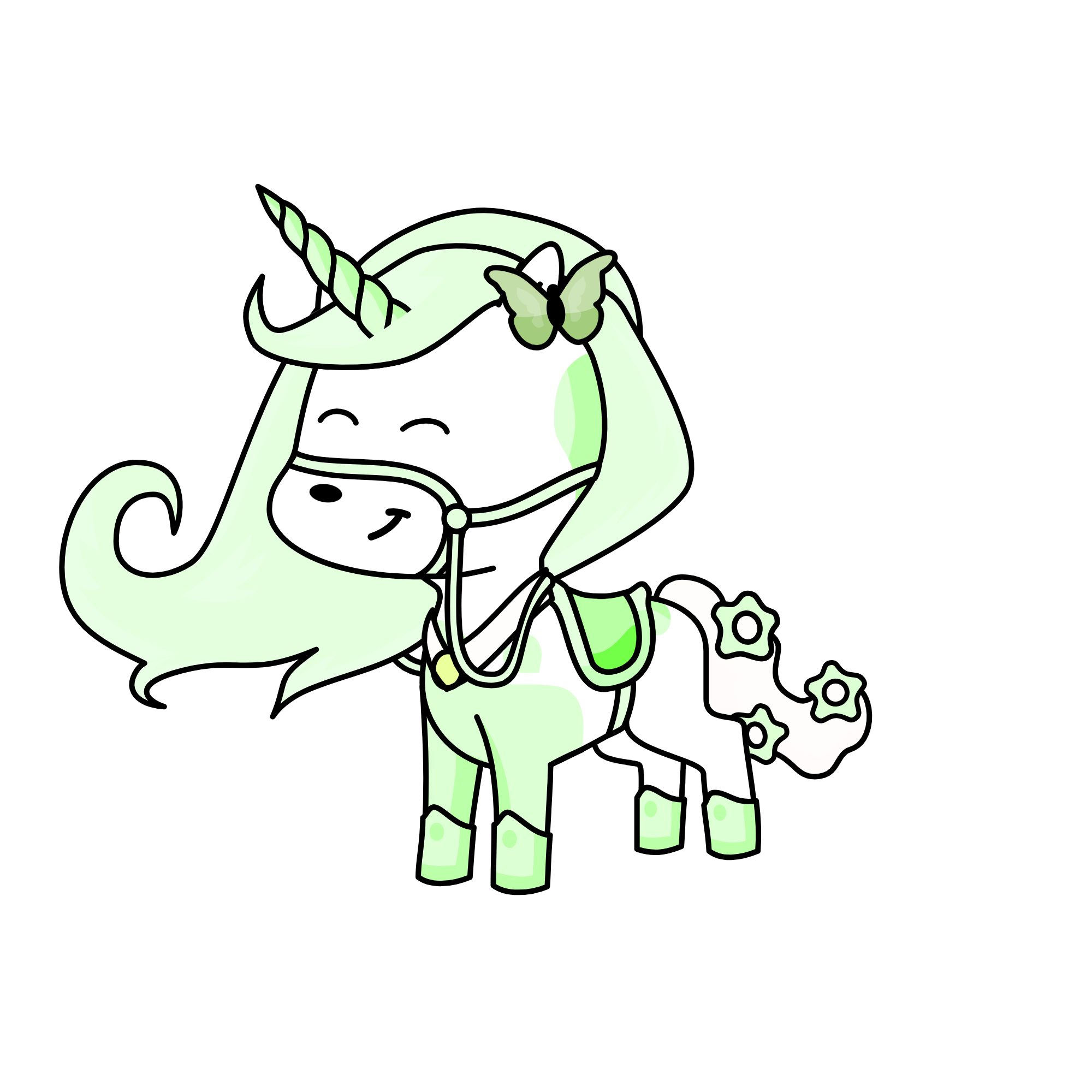 Mint, the unicorn