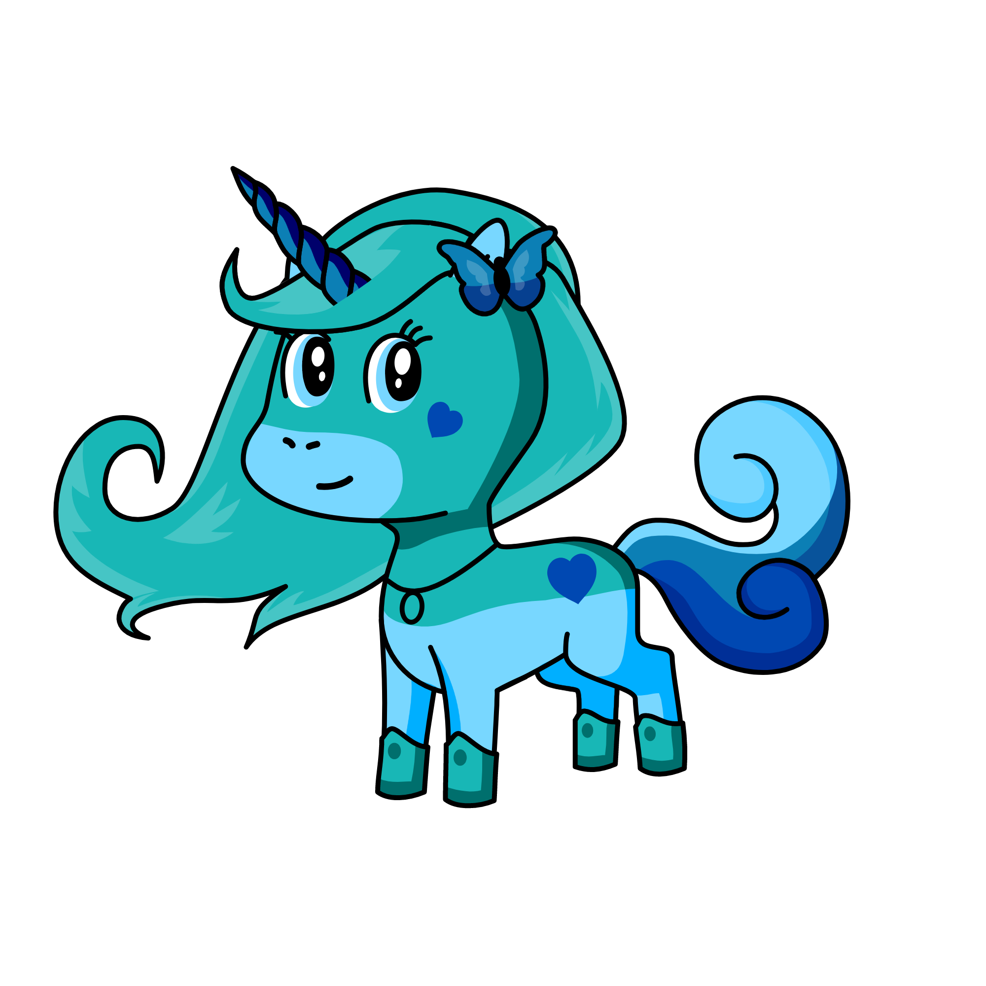 winter, the unicorn
