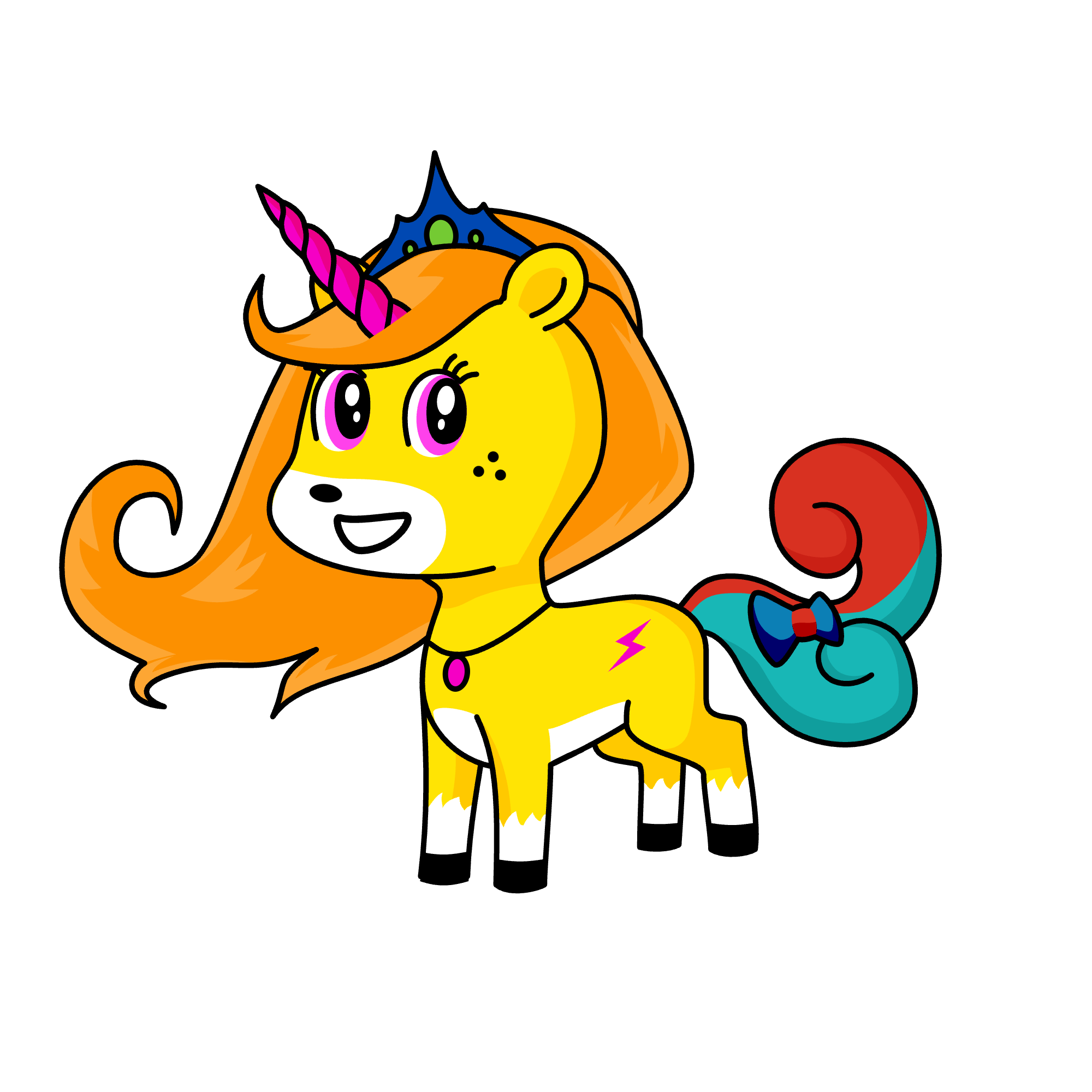 pinki , the unicorn