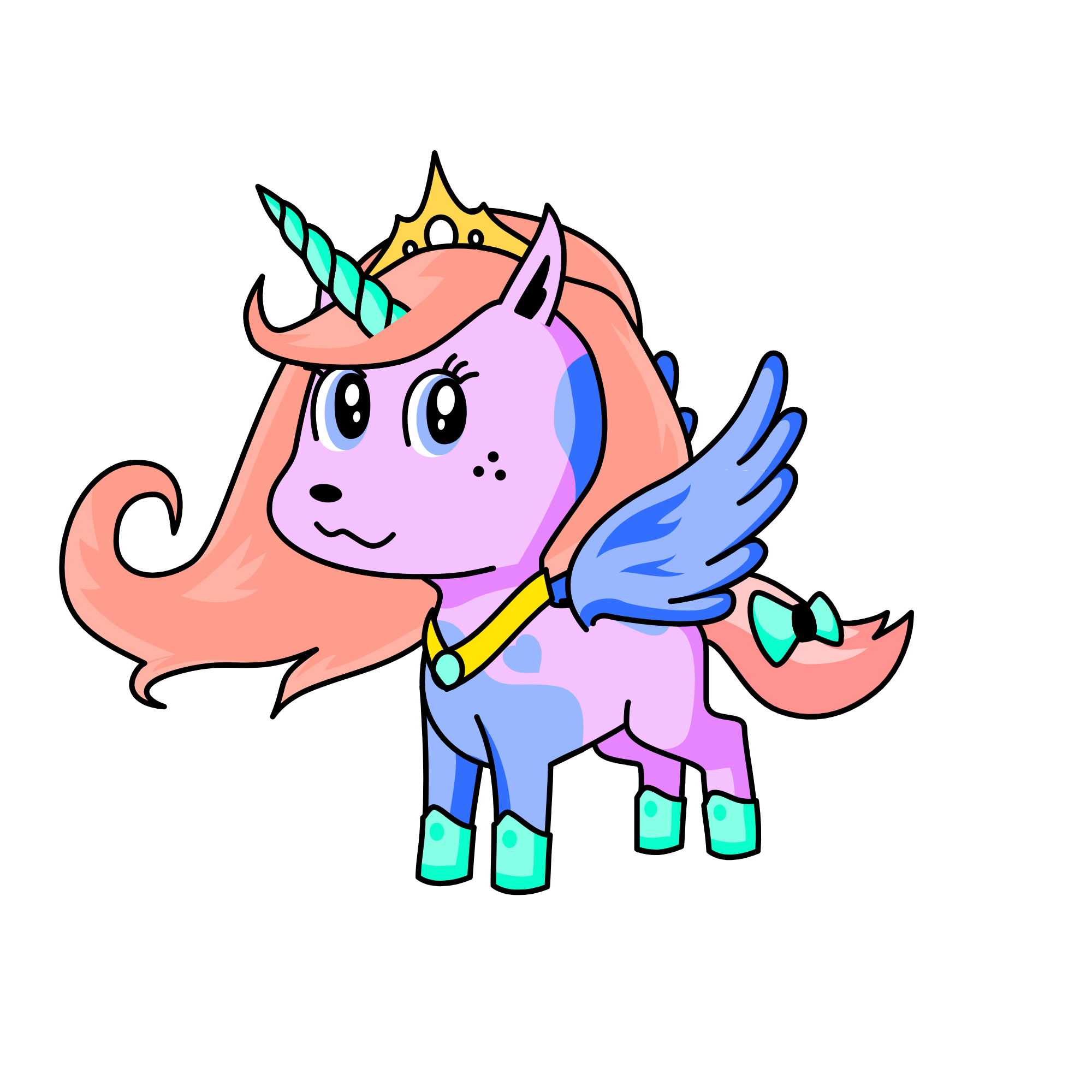 princess, the unicorn