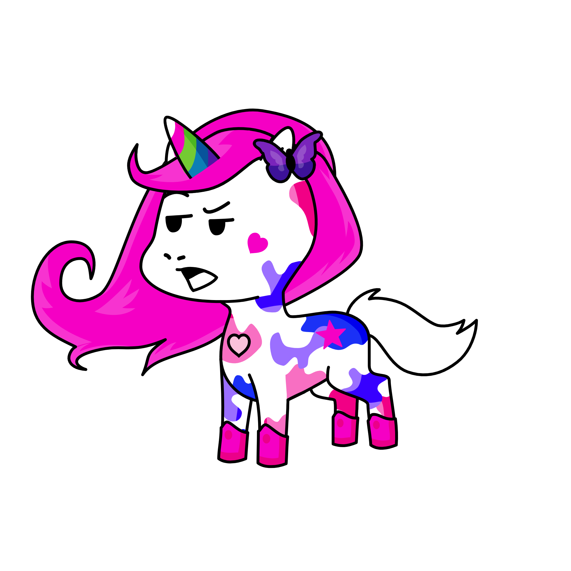 violet, the unicorn
