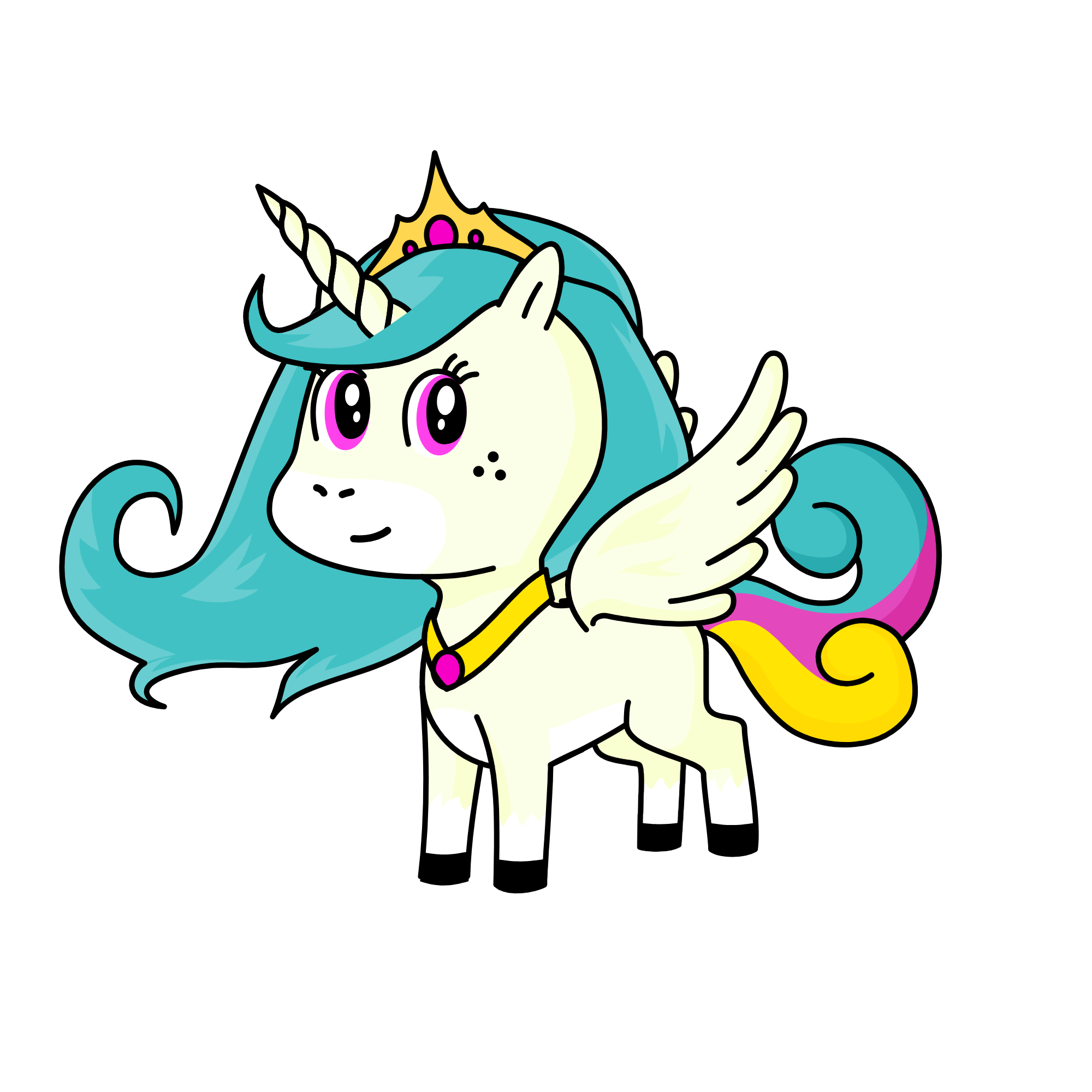 Princess Celestia, the unicorn