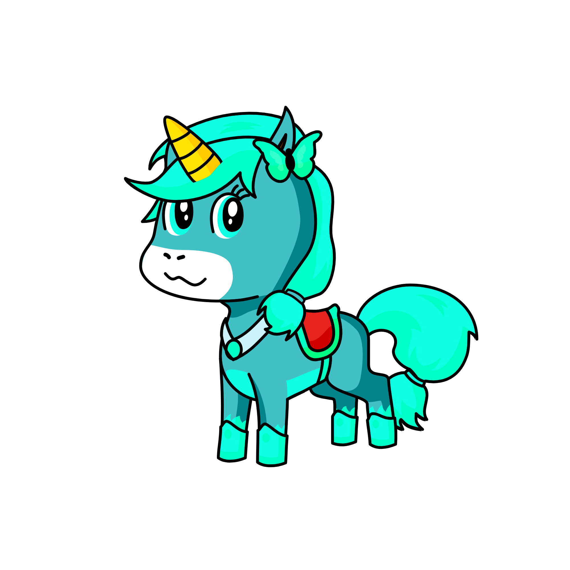 bluey, the unicorn