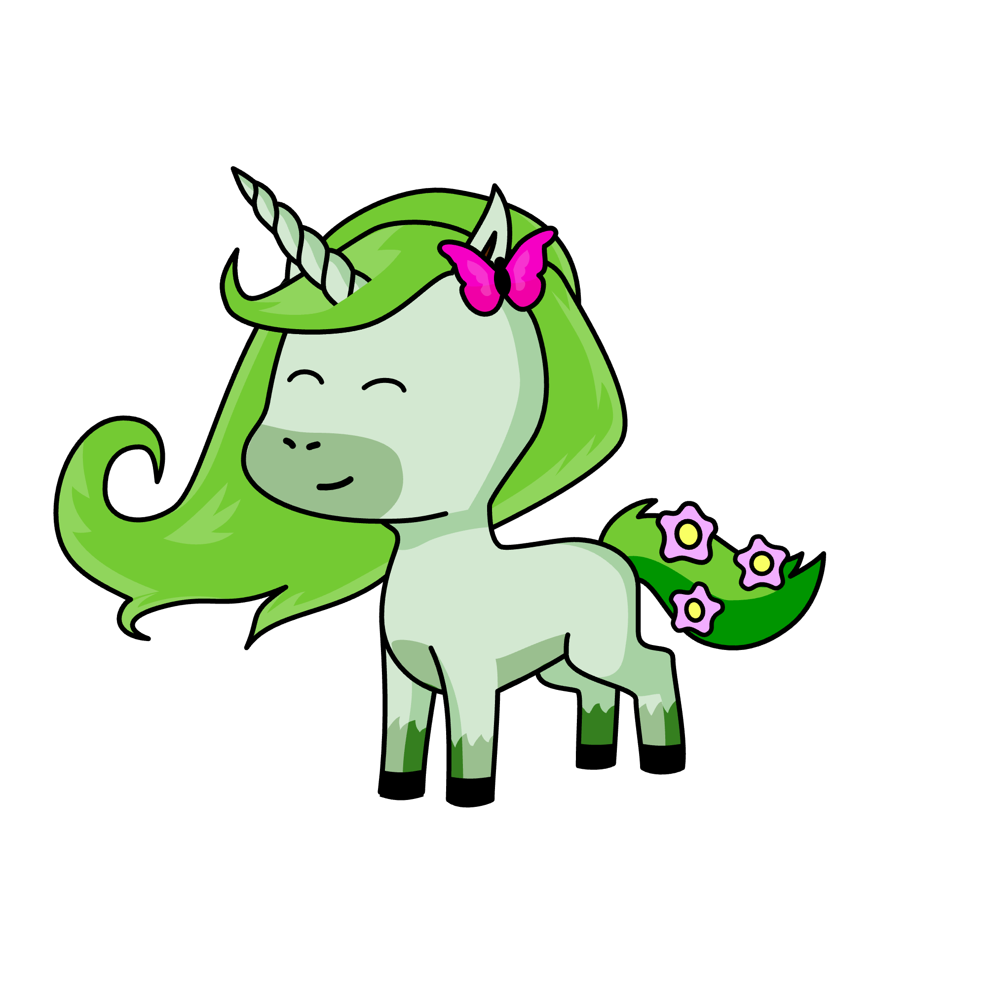 Blätti, the unicorn