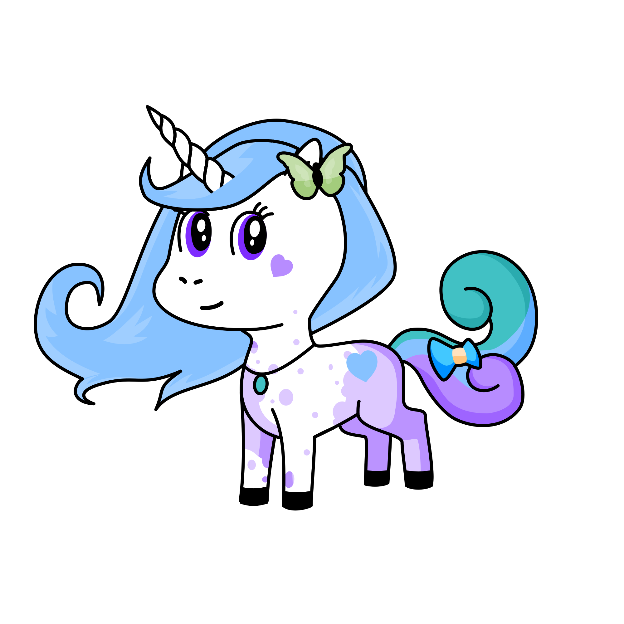 Fluffy, the unicorn