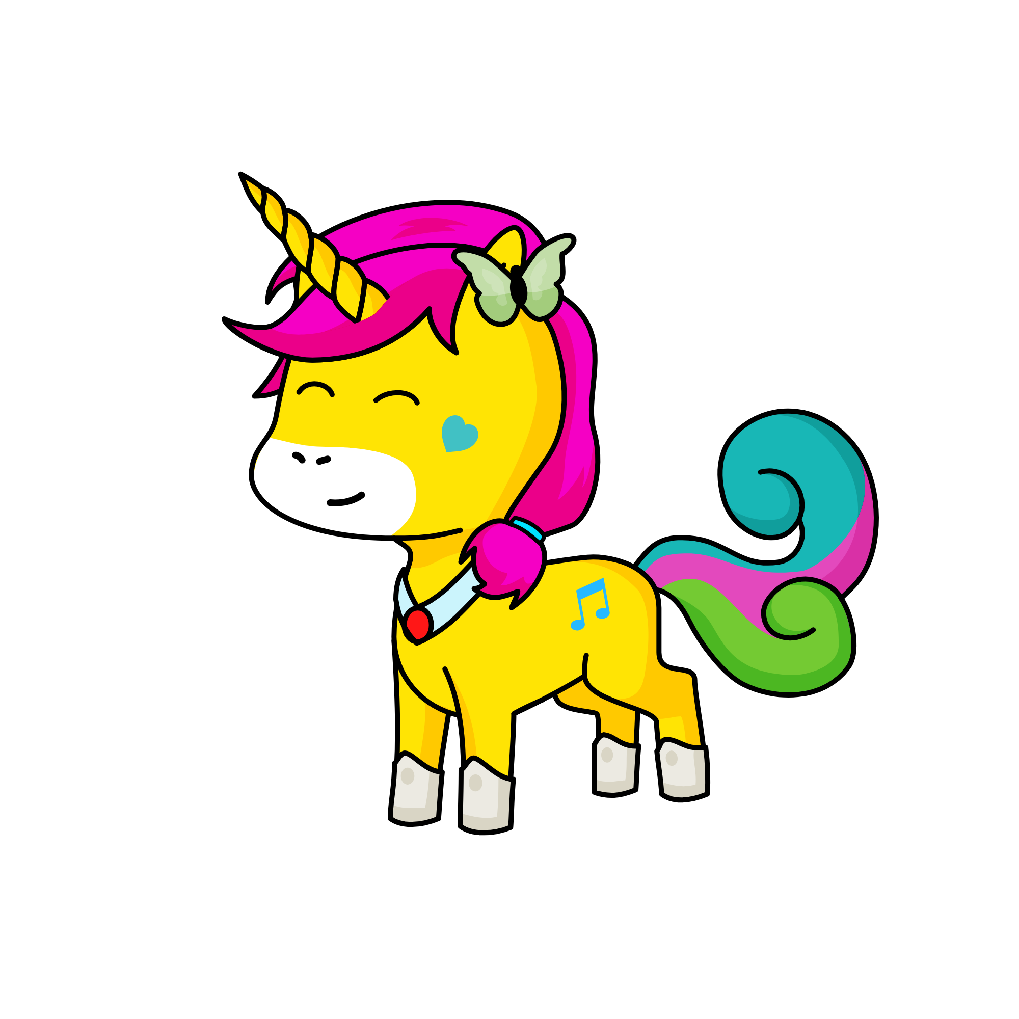 Happy, the unicorn