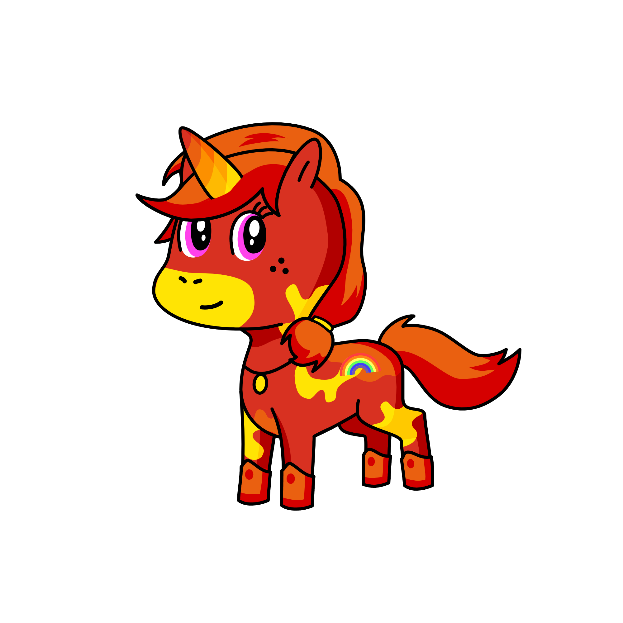 Sunburst, the unicorn