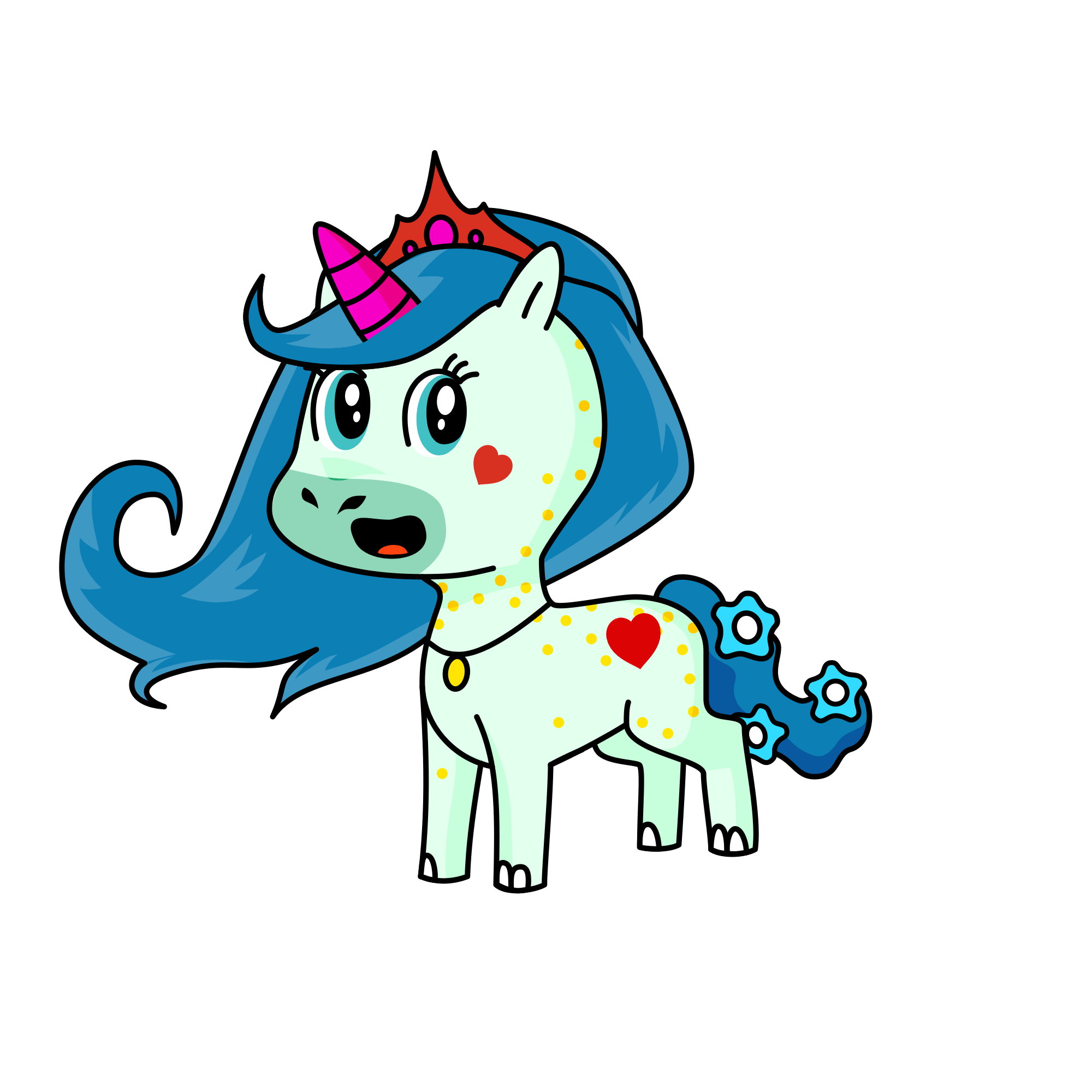 Snowball, the unicorn