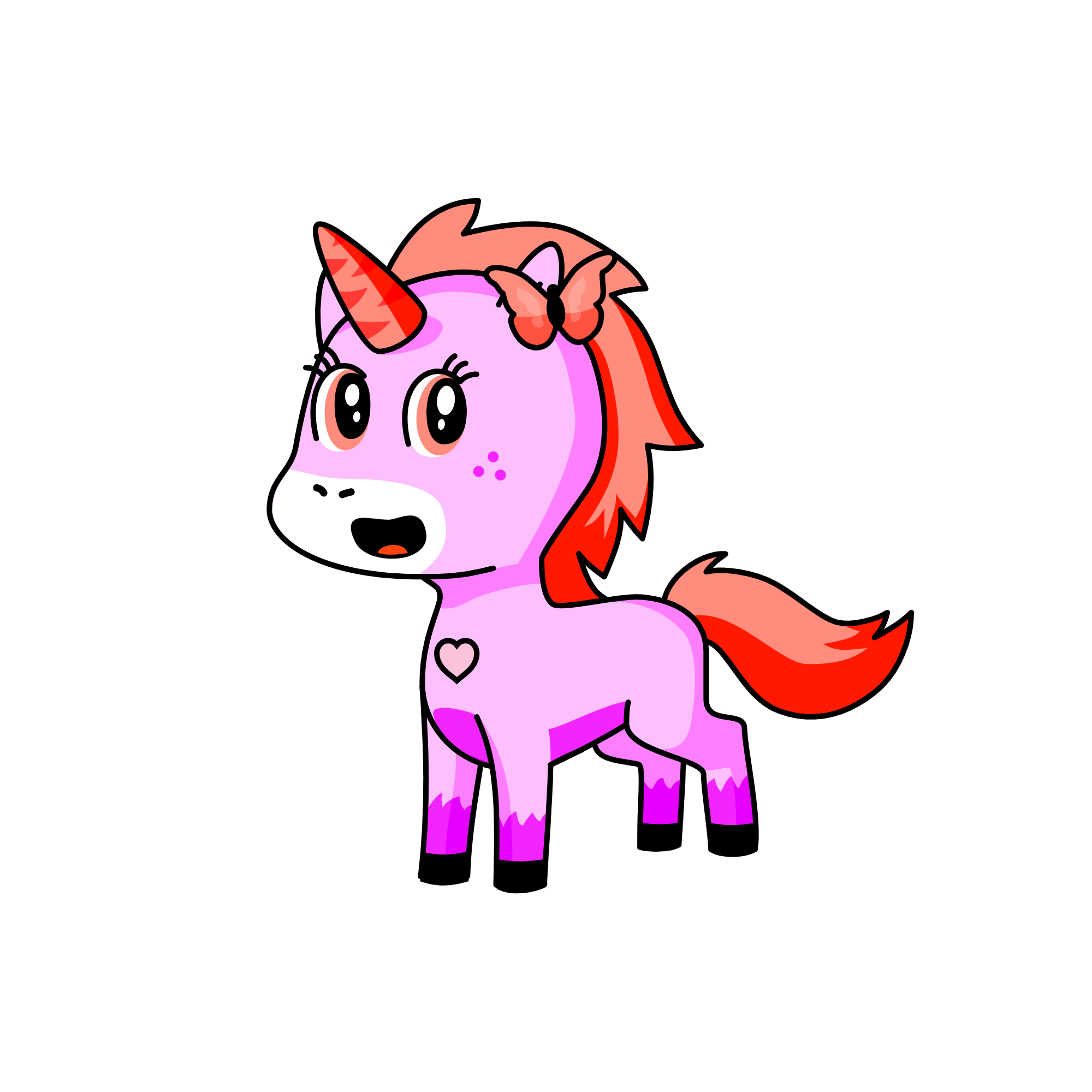Sparkles, the unicorn