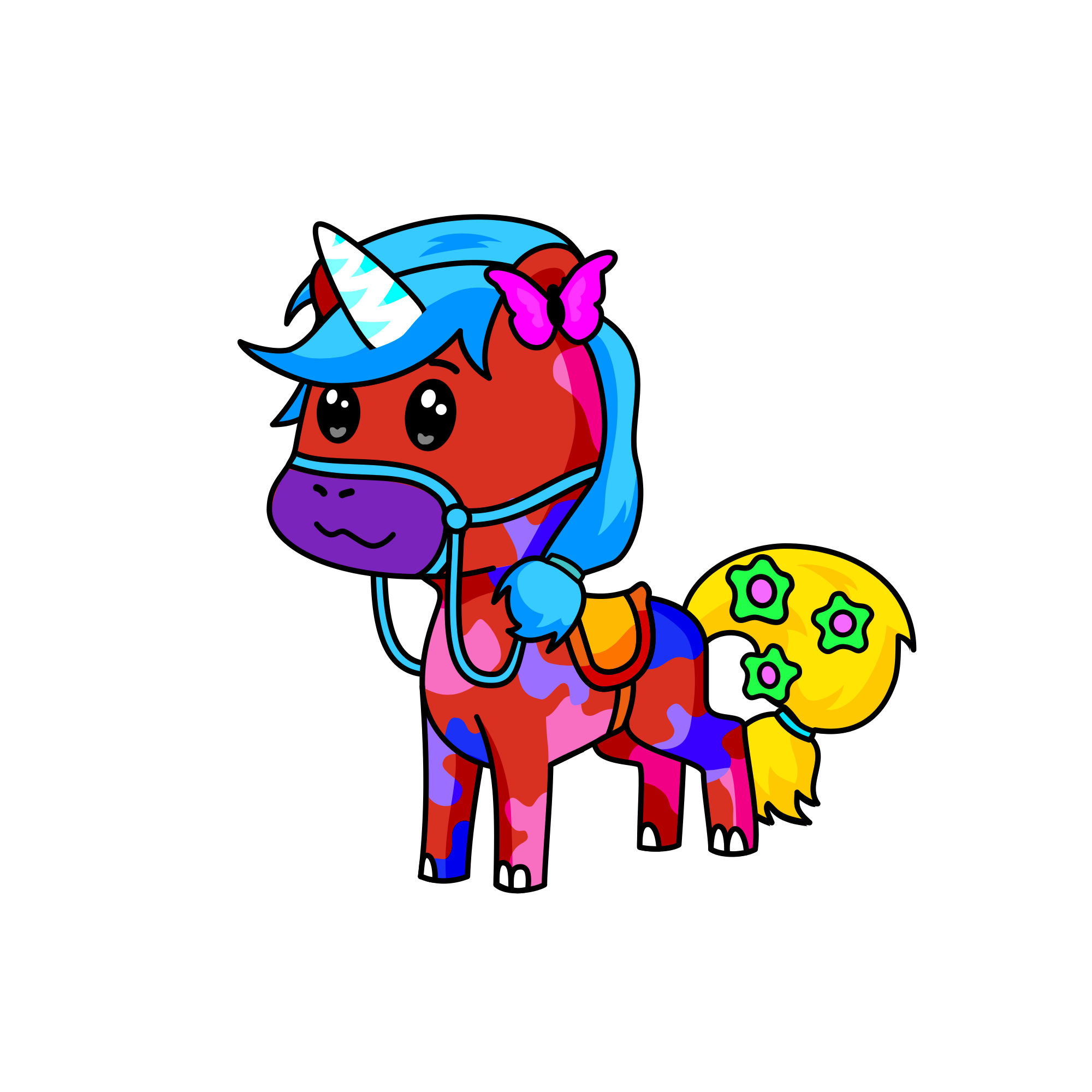 Rainbow Dash , the unicorn