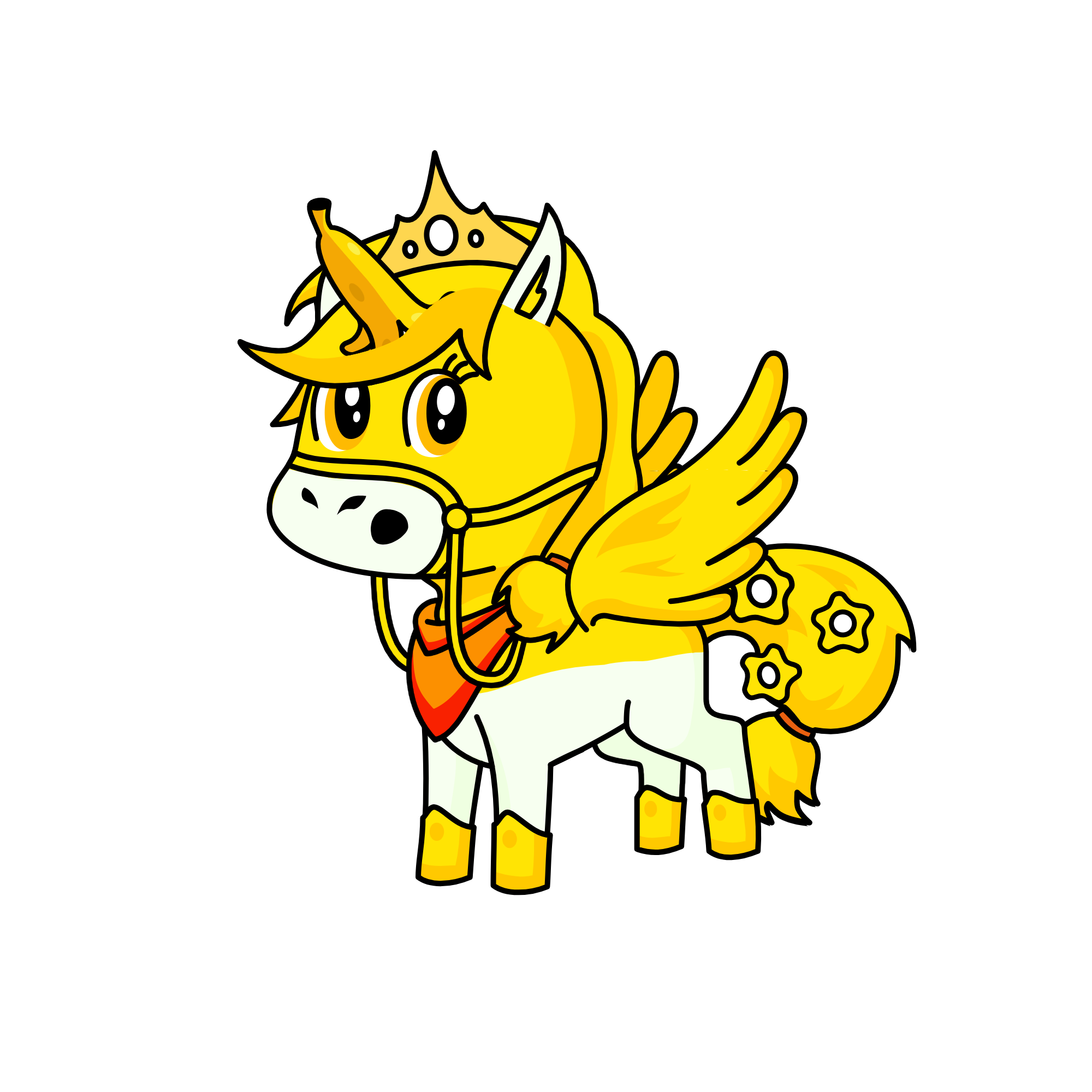 Pure Gold At Night, the unicorn