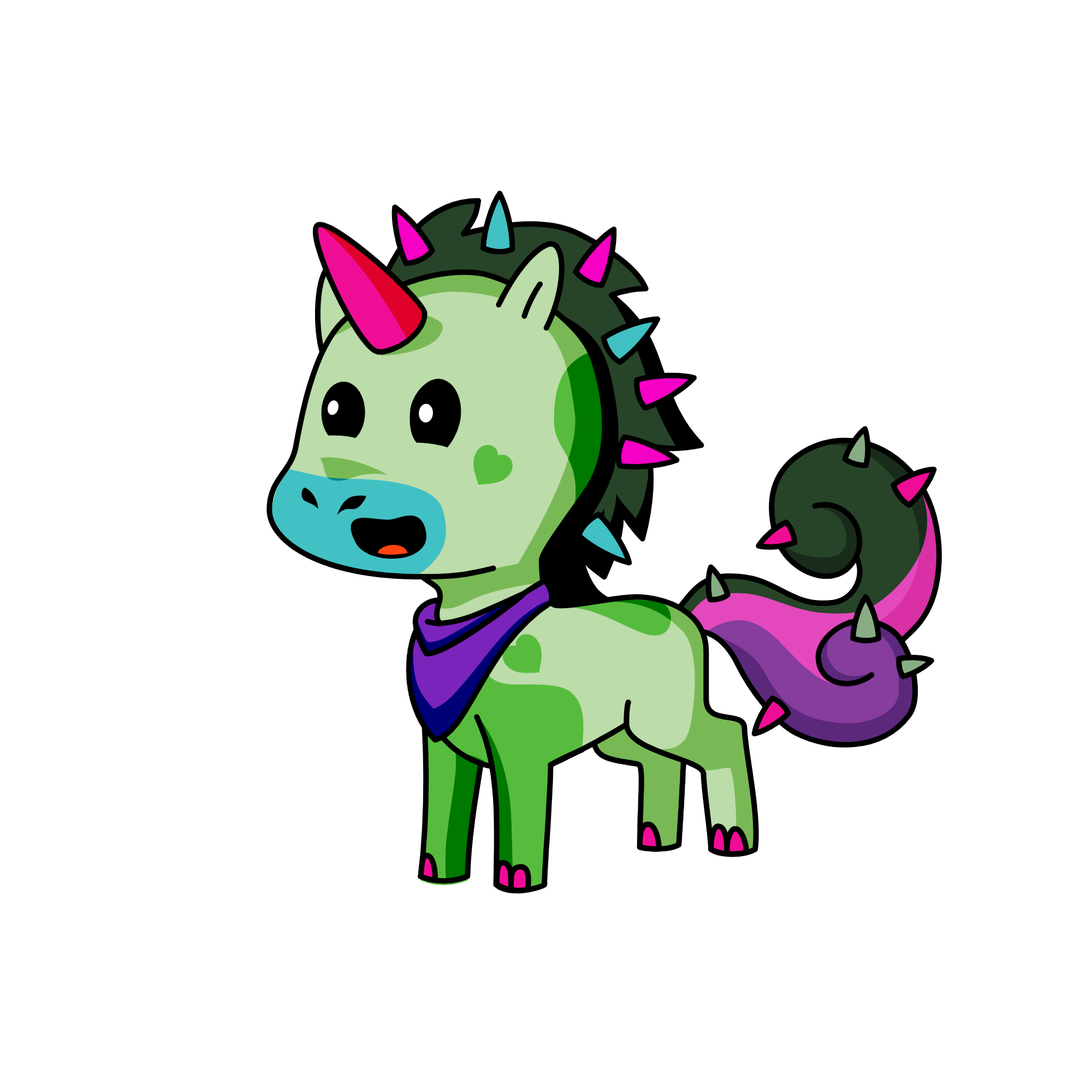 Penguito, the unicorn
