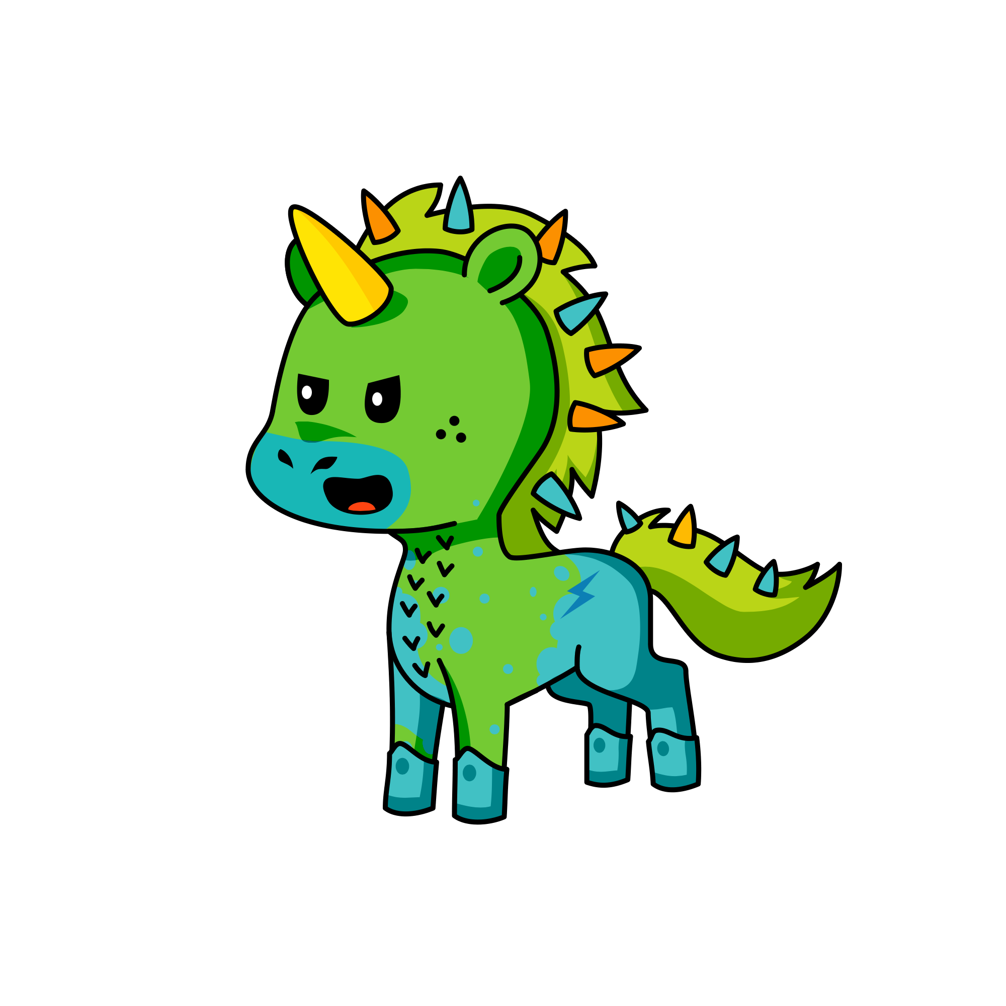 Dragon dash, the unicorn