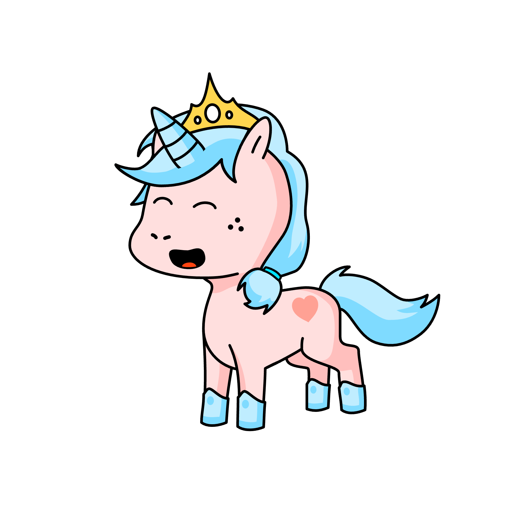 Rainbow Pink, the unicorn