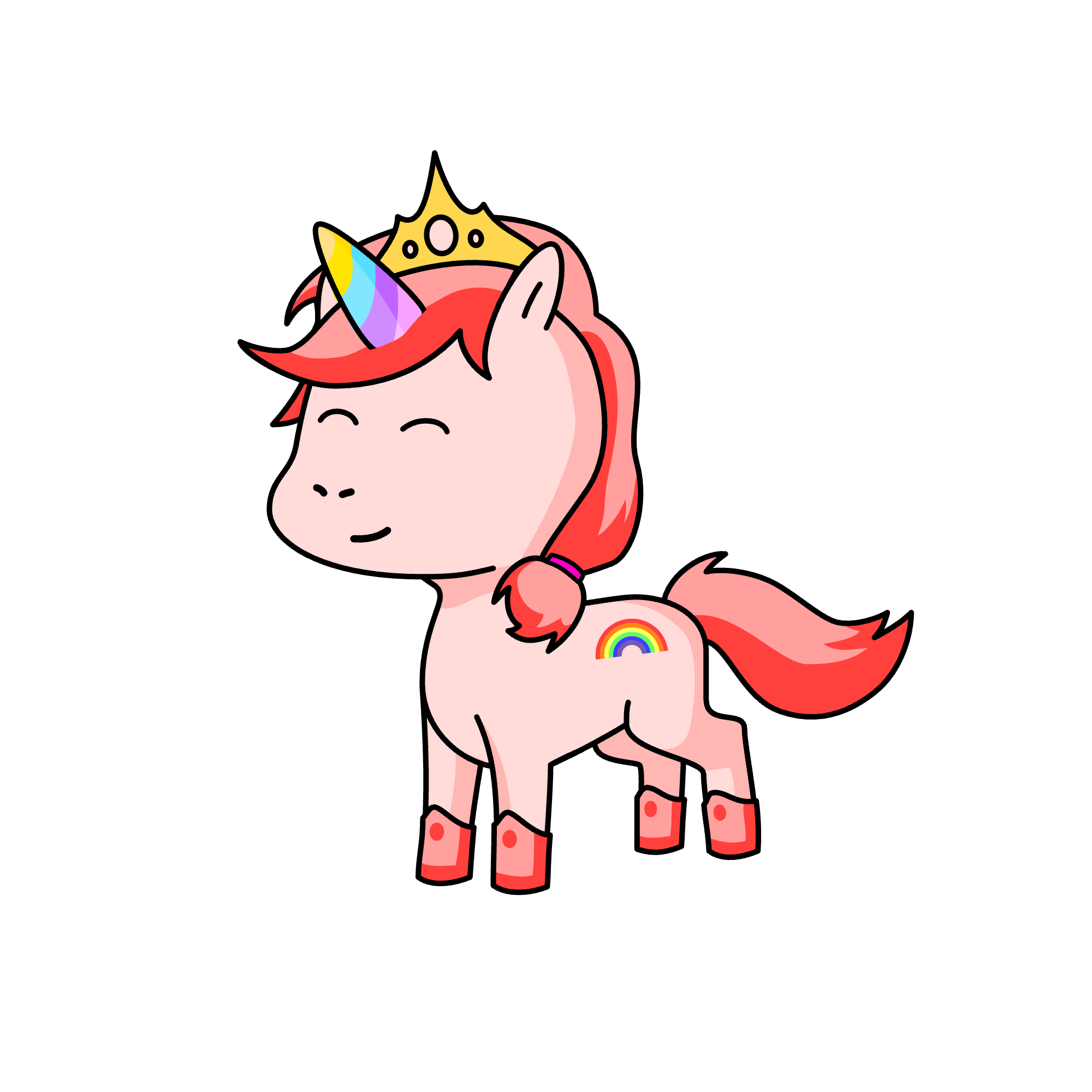 Rainbow Cutie, the unicorn