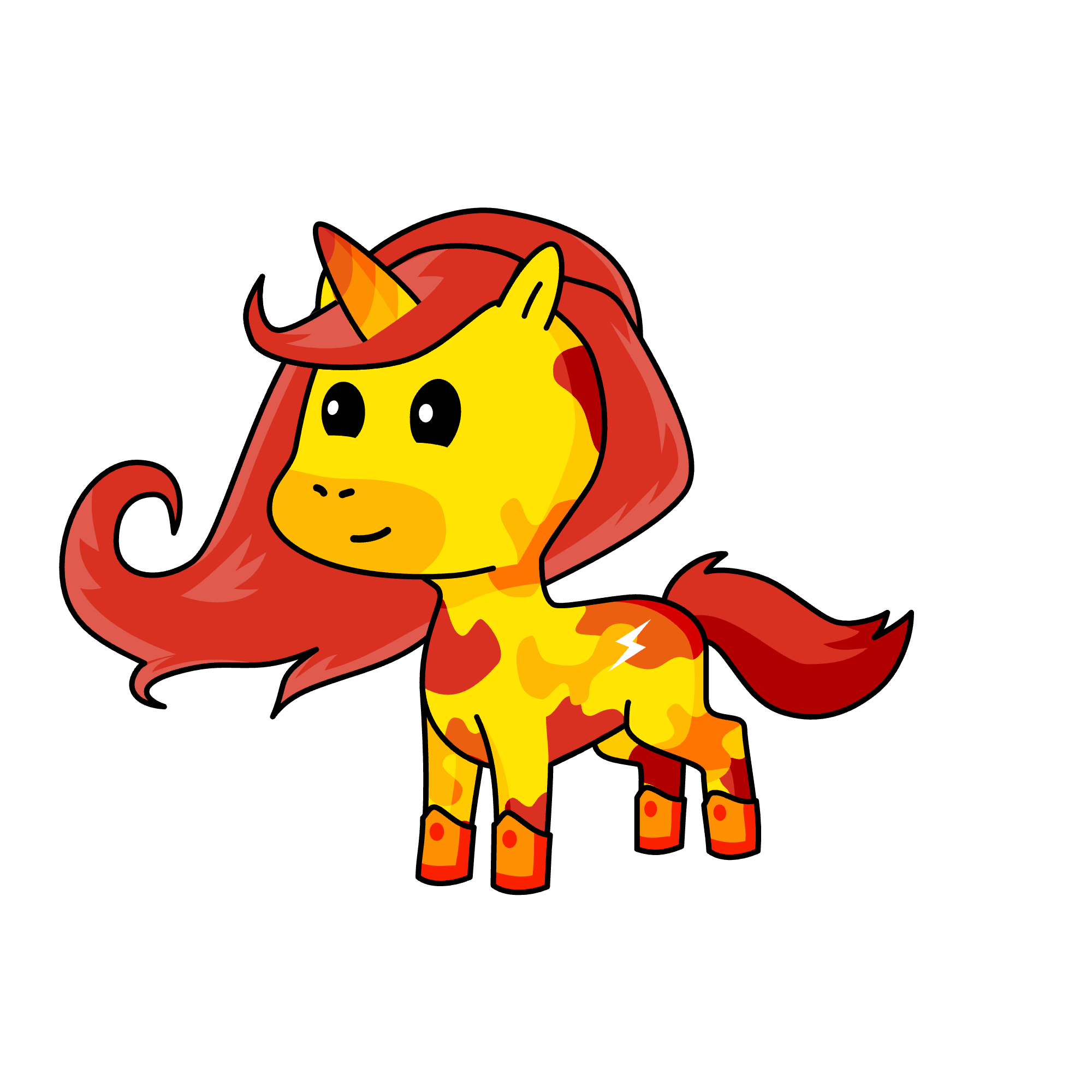 Flame, the unicorn