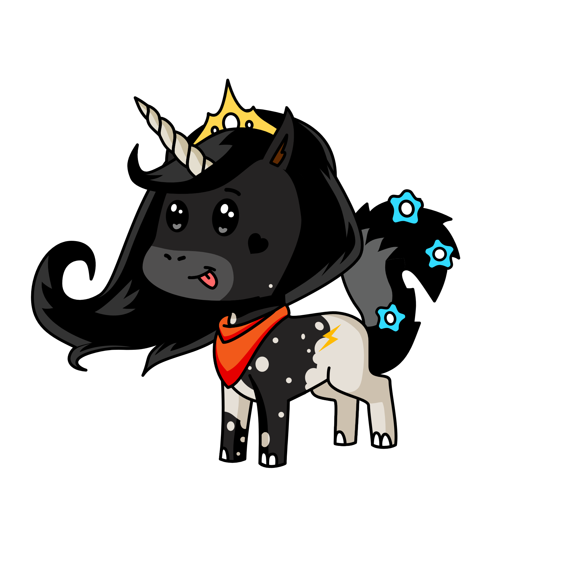 Midnight Spark, the unicorn