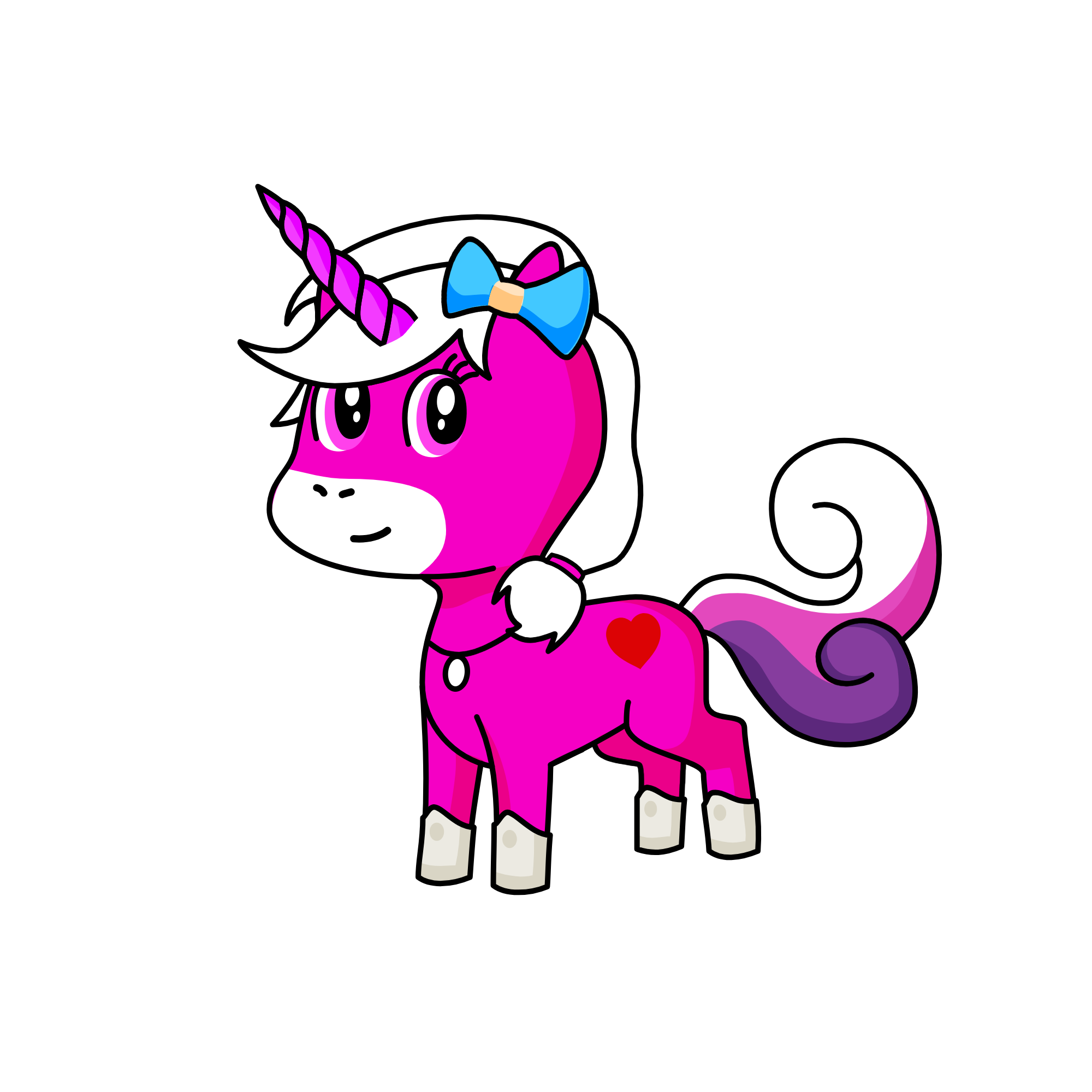 pony, the unicorn