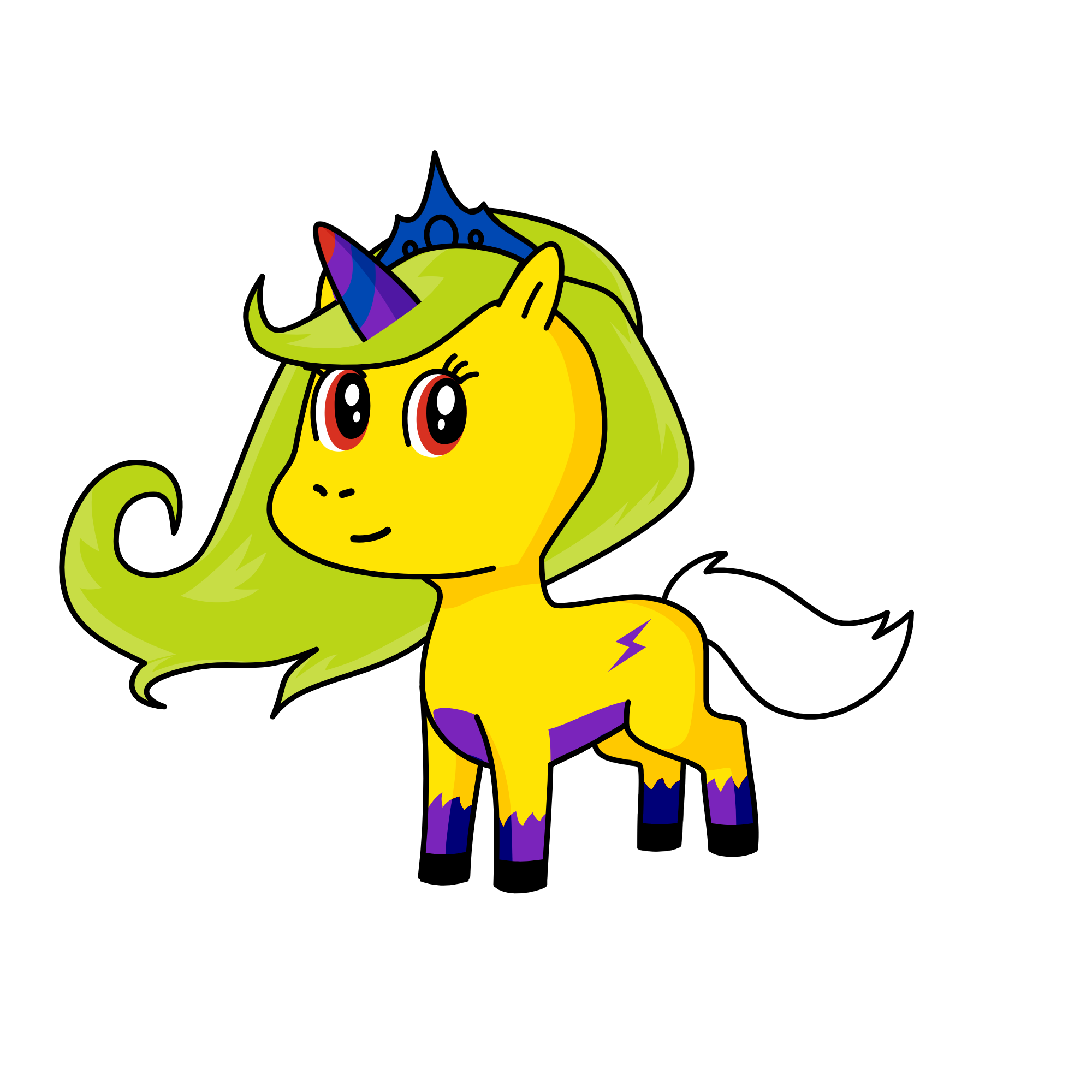 Queen Sky Lightning, the unicorn