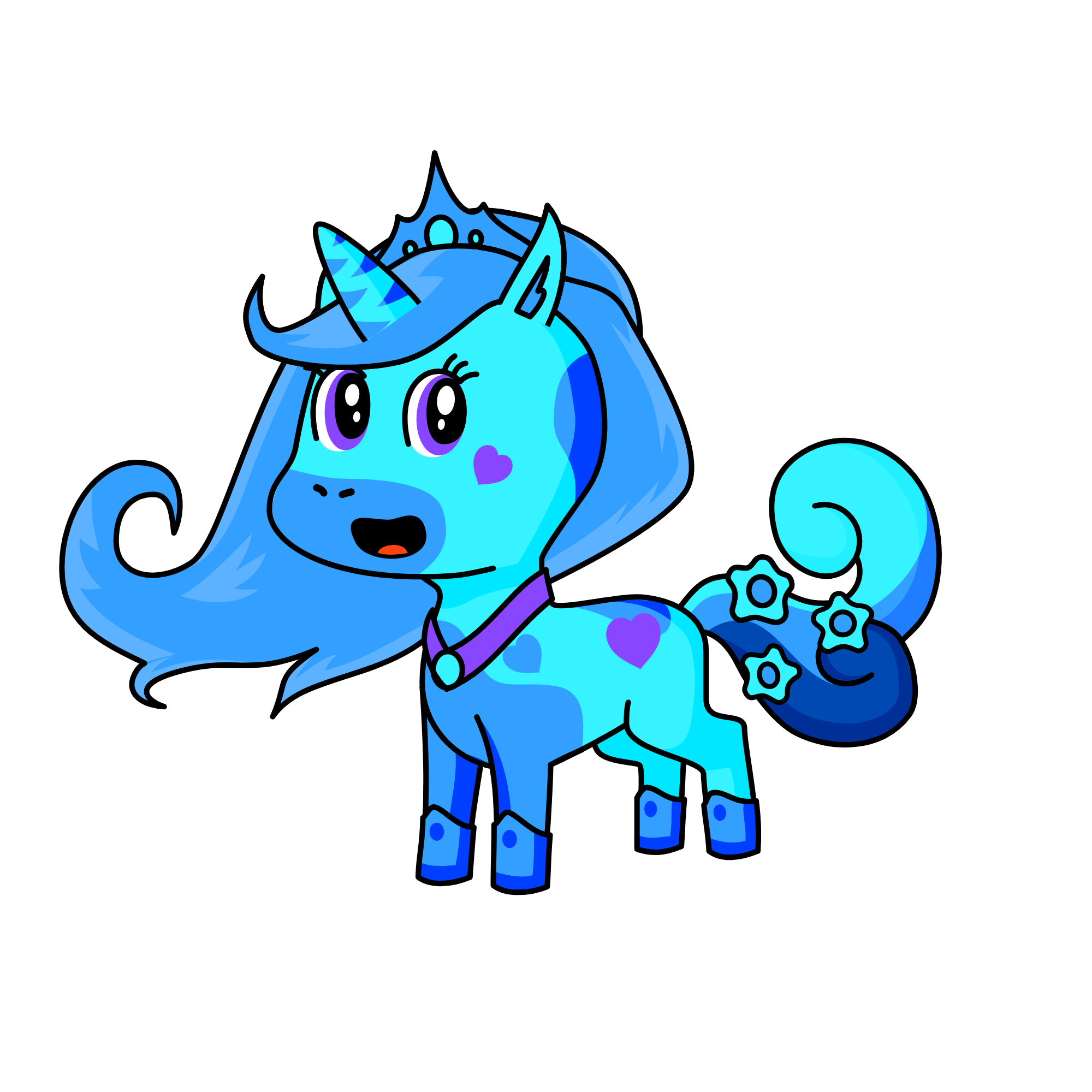 雪, the unicorn