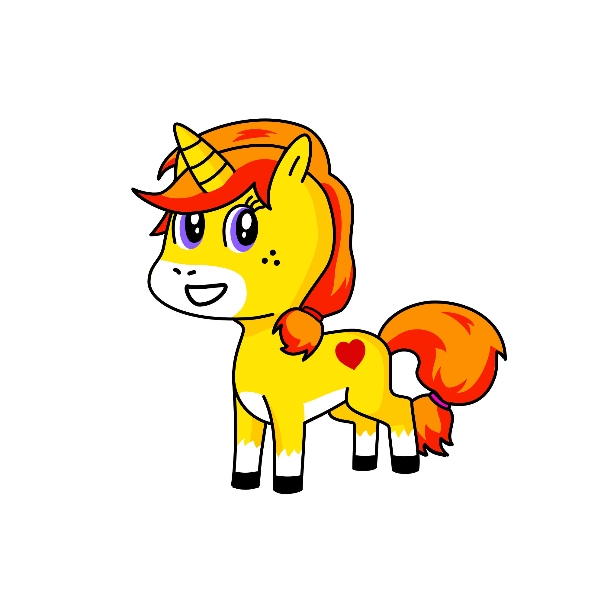 apple cute, the unicorn
