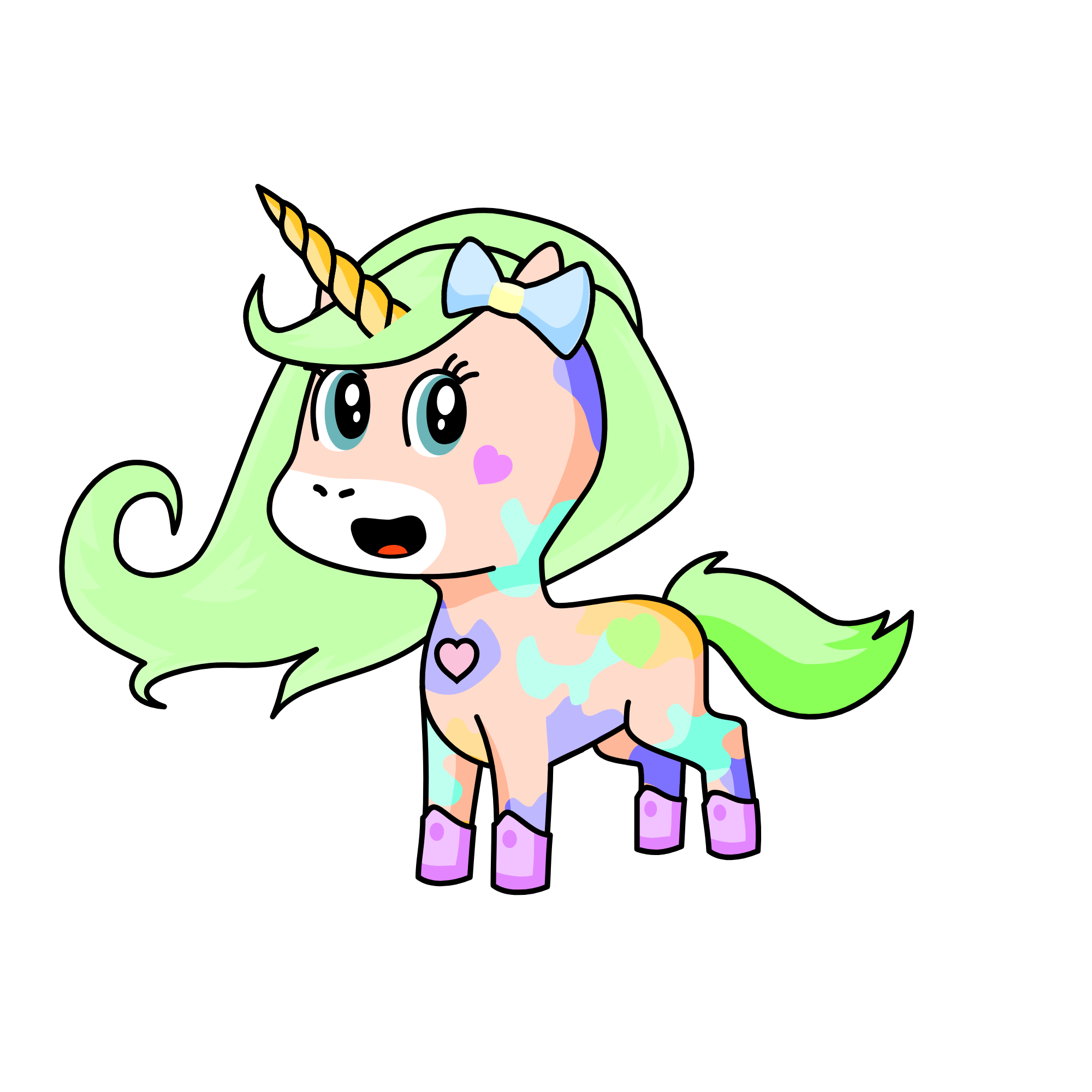 pastel, the unicorn