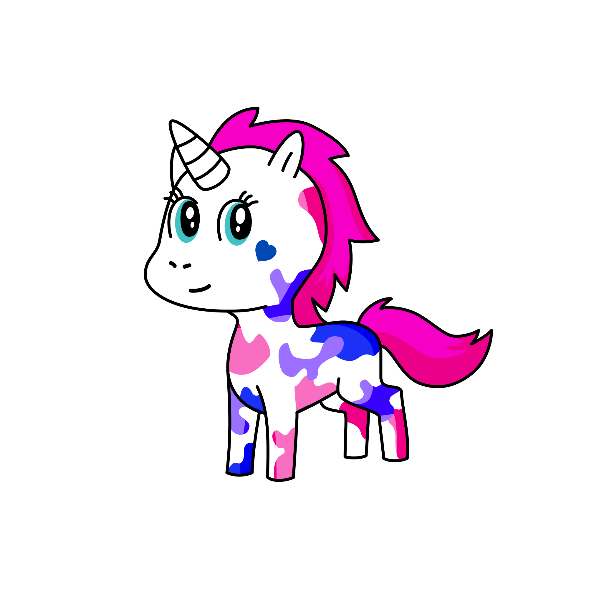 Pinky, the unicorn