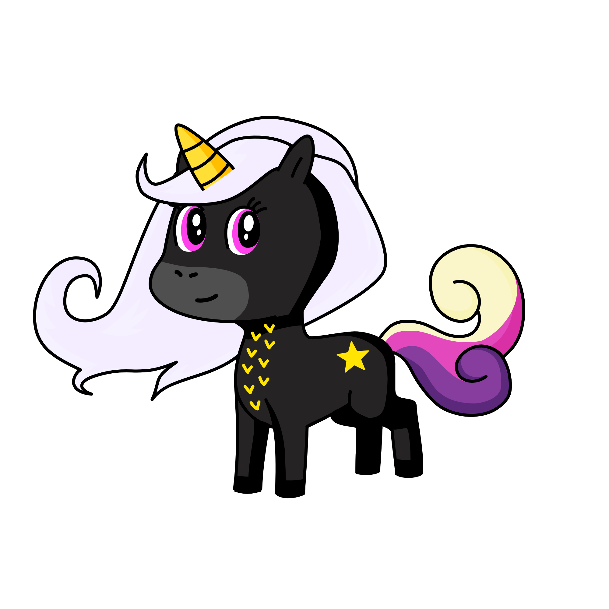 Nightfall, the unicorn