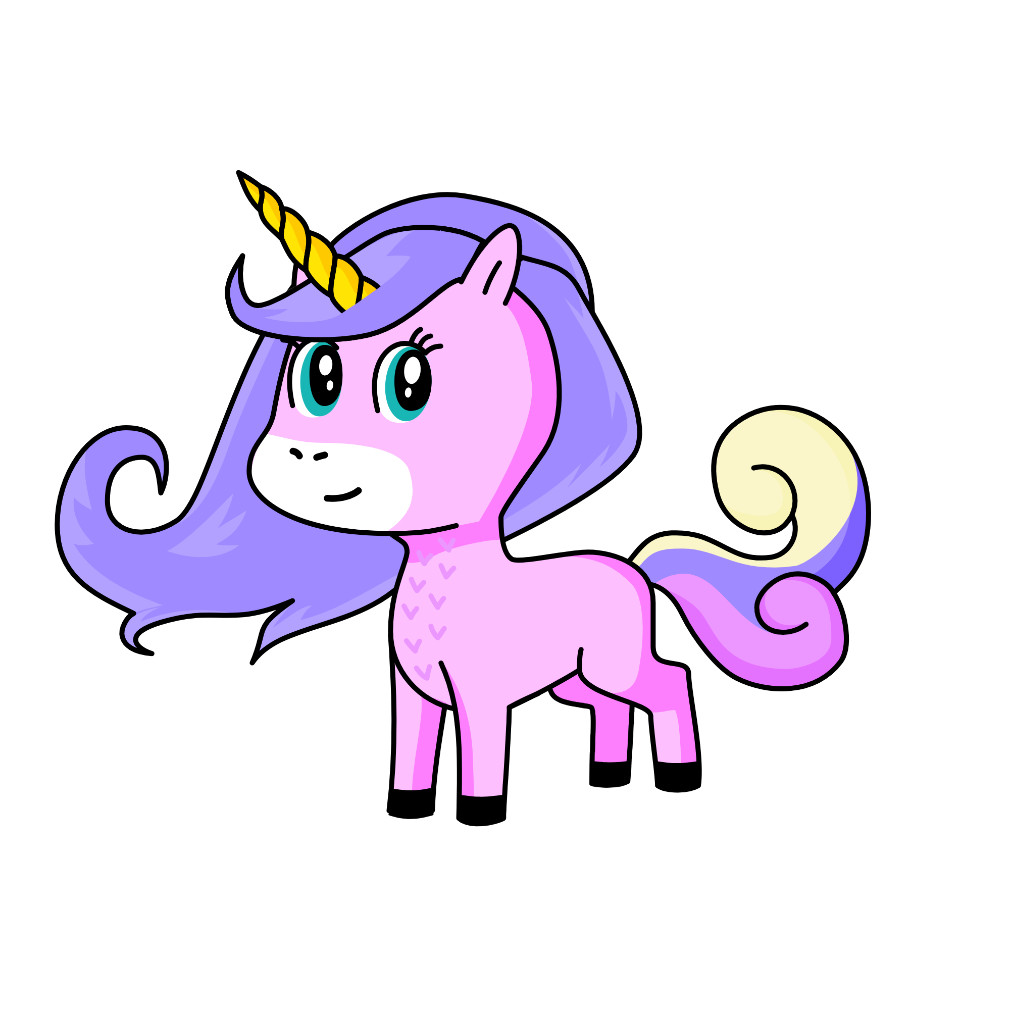 Dawn, the unicorn