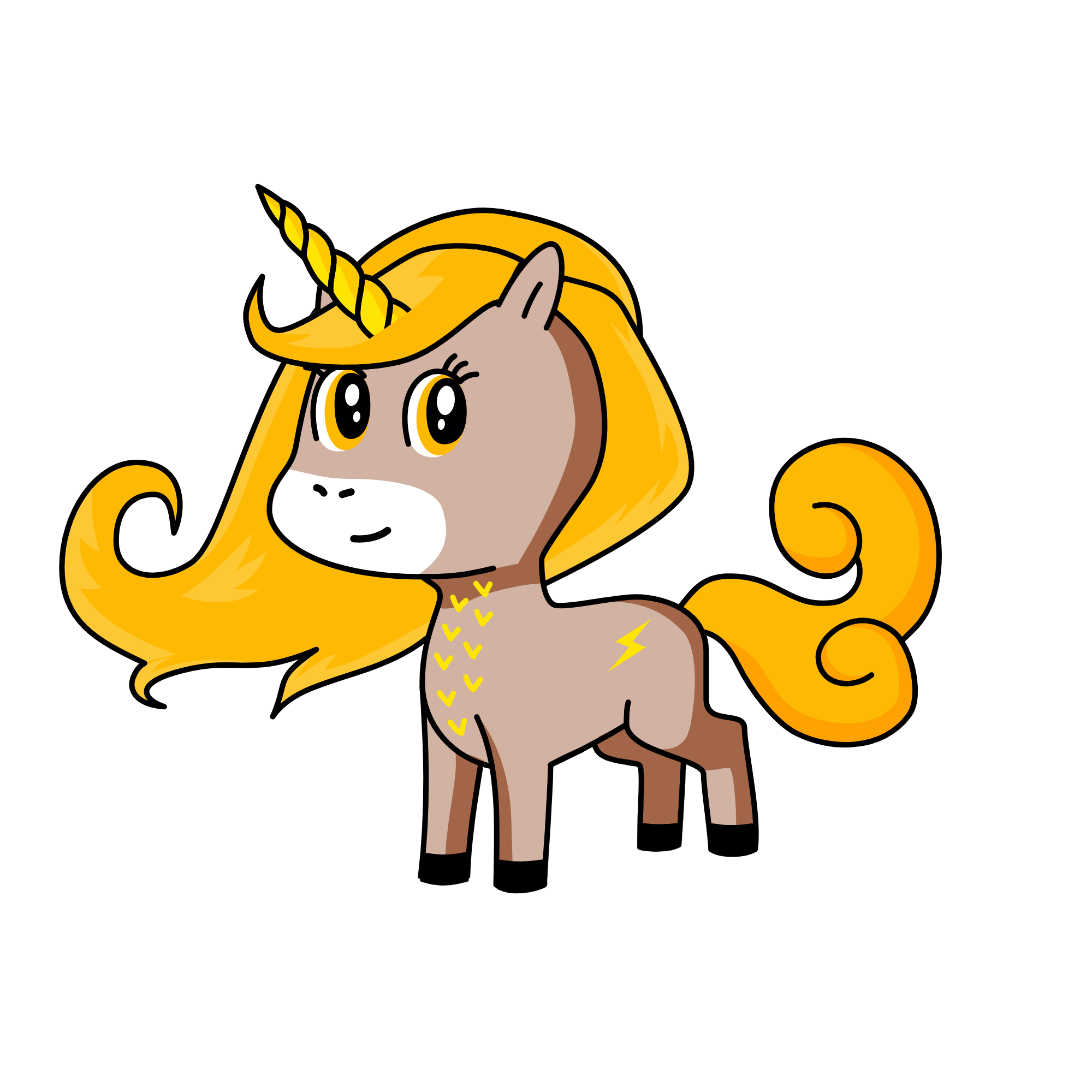 Lightning, the unicorn