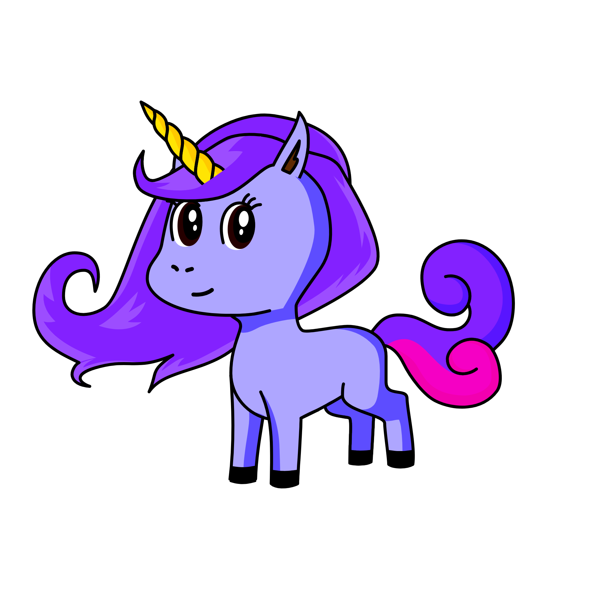 Dawn, the unicorn