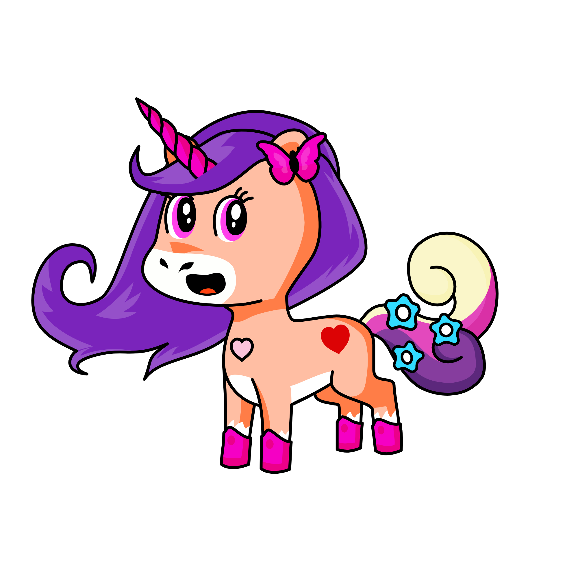 Cupcake, the unicorn