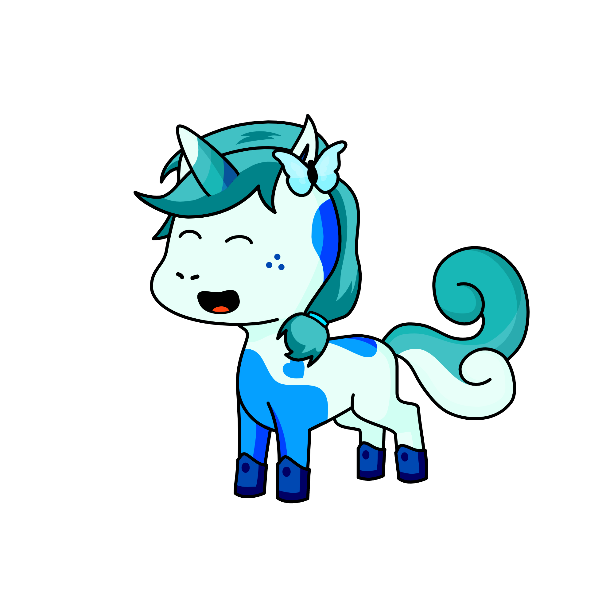 Belinda Blue, the unicorn
