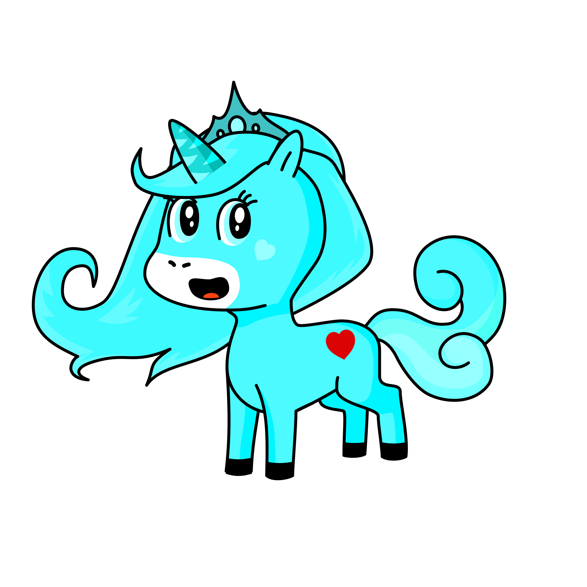 Elsa Unicorn, the unicorn