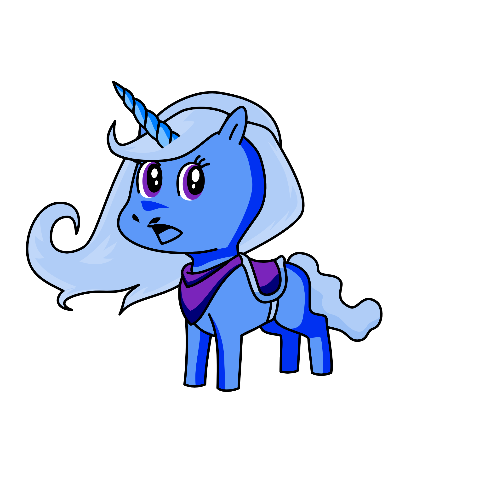 Sapphire Haze, the unicorn