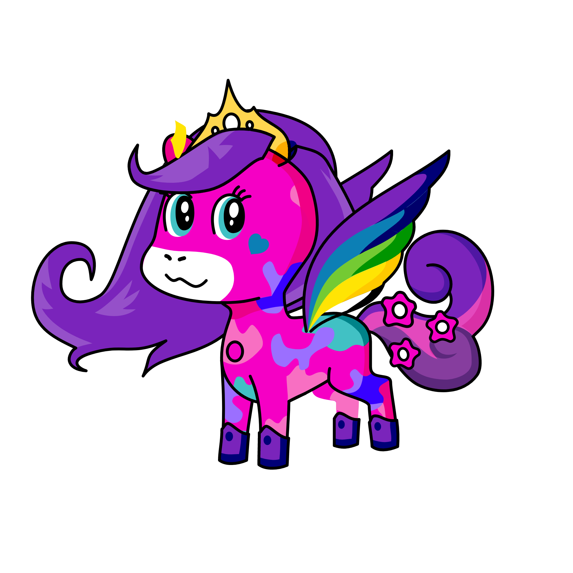 Princess Rainbow Sprinkles Donut Twilight Sparkkle Twinkle Hybrid Jugugem Gokomo Kawaii Cutie <3, the unicorn