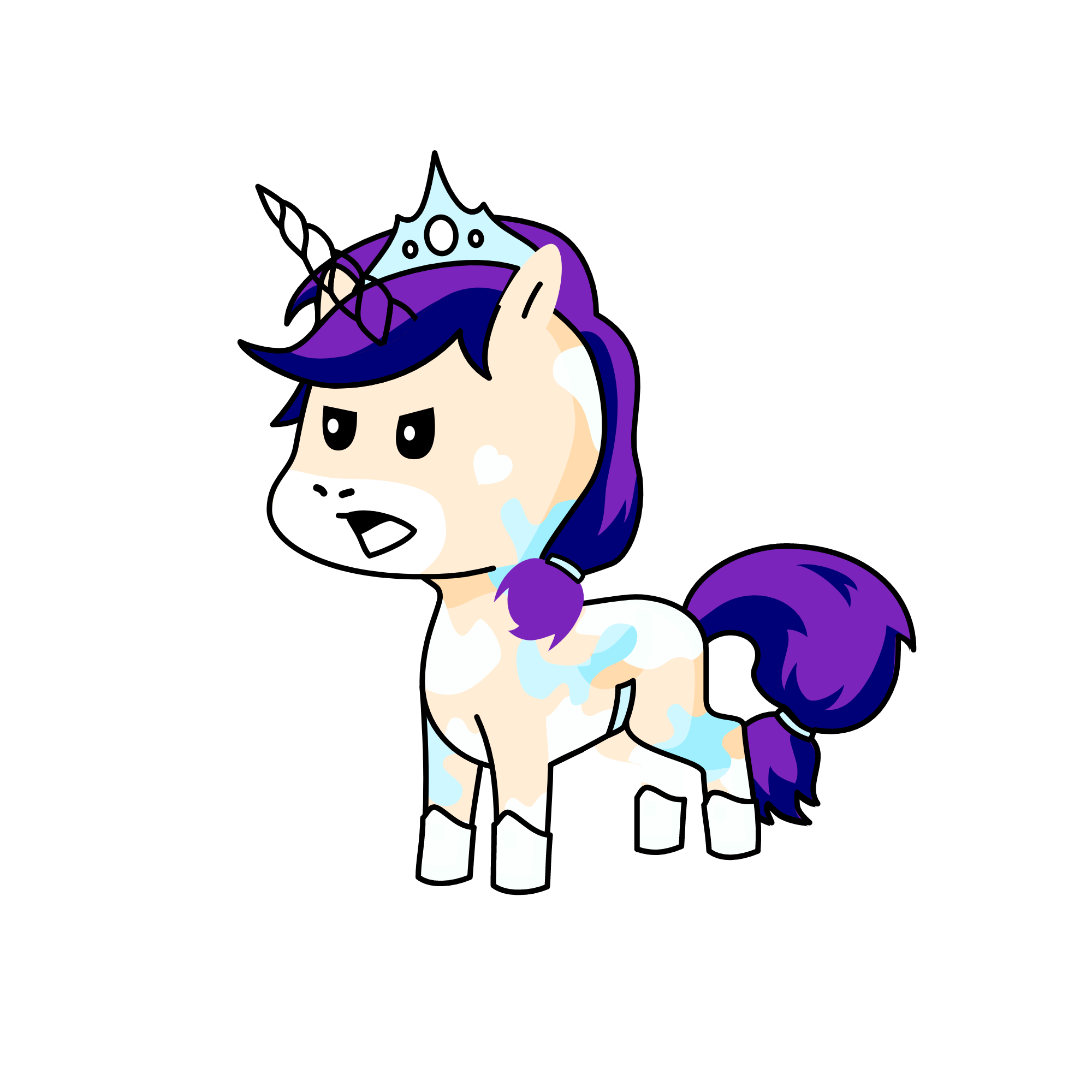 cure egret, the unicorn