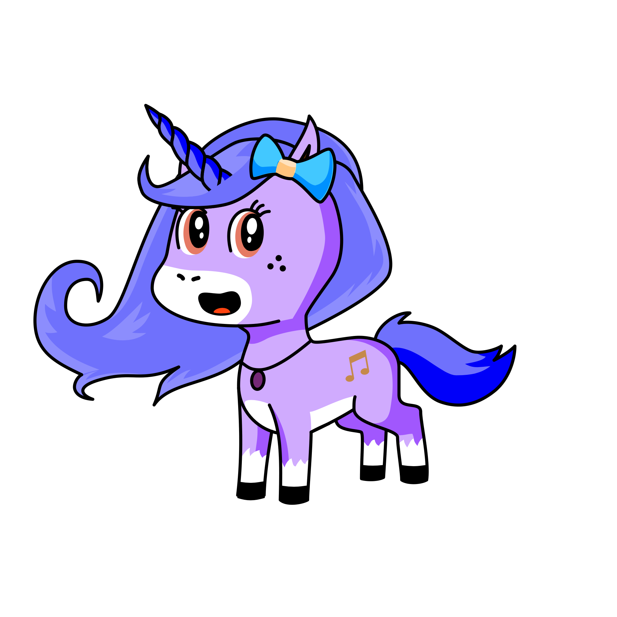 Caroline, the unicorn